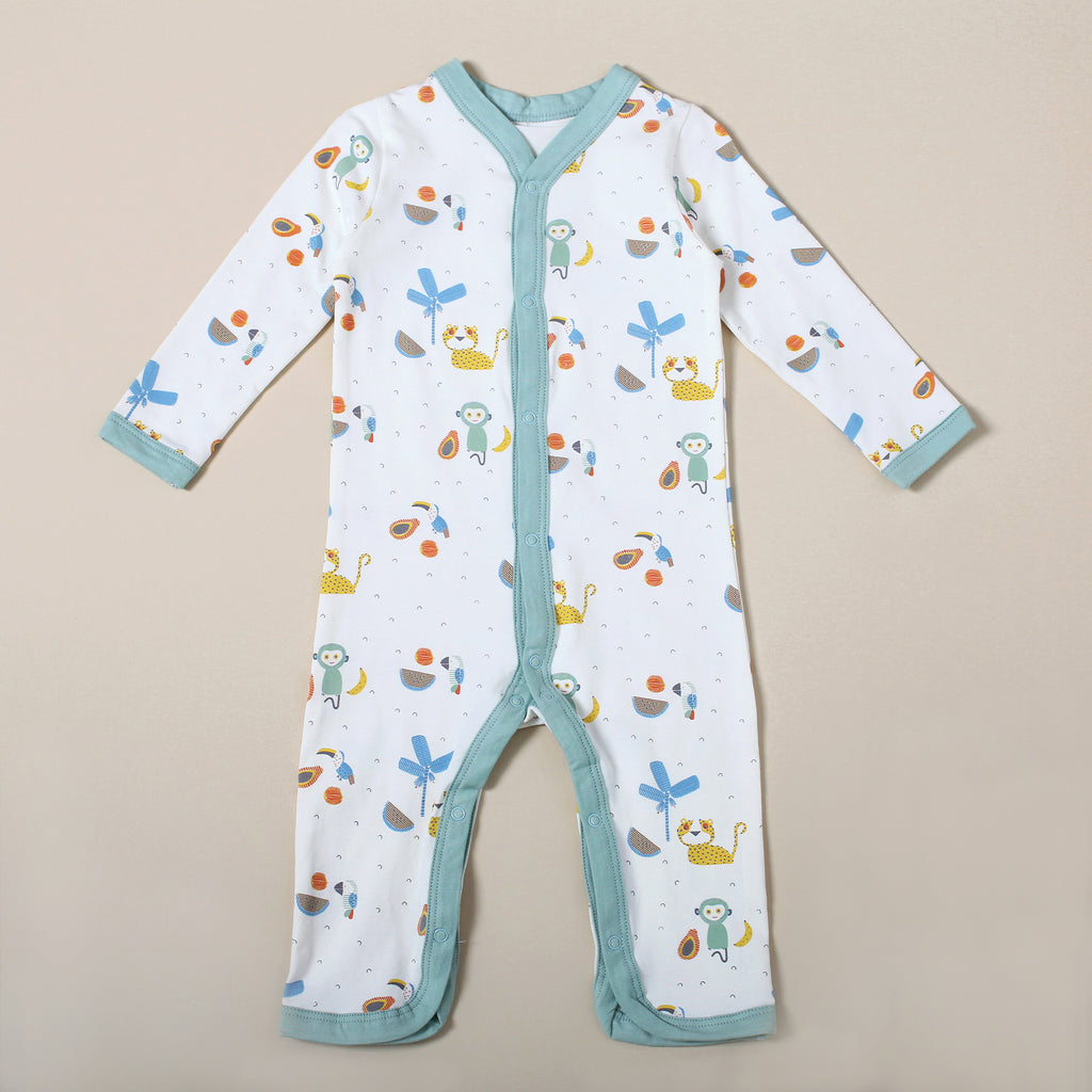 Organic Cotton Baby Clothes - Tropical Jungle by Viverano