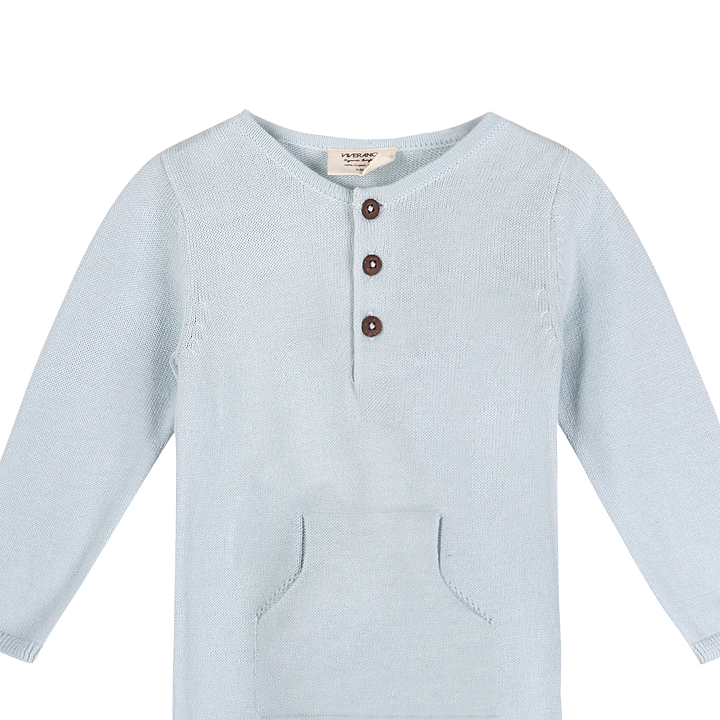Milan Knit Kangaroo Pocket Baby Jumpsuit Coverall