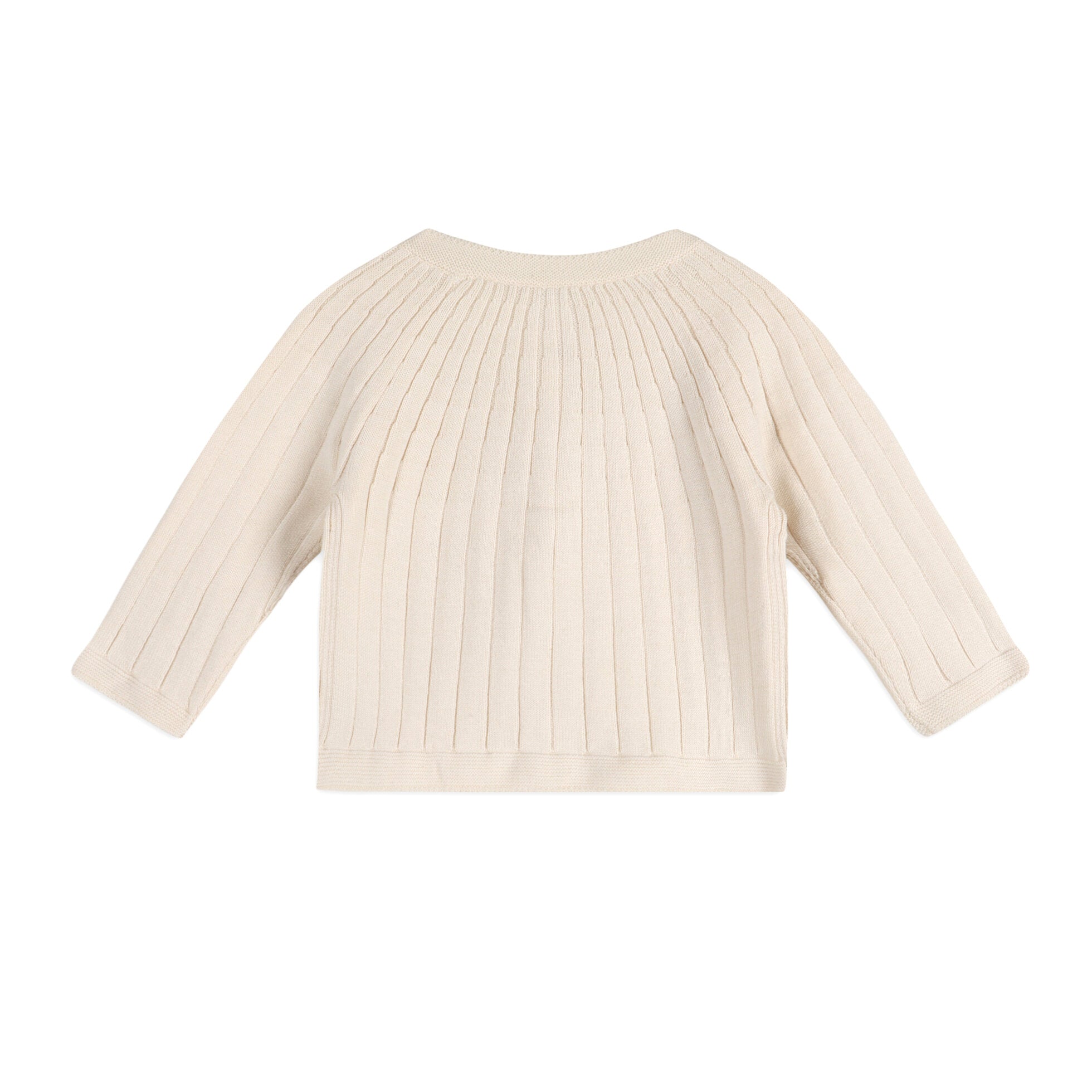 Cárdigan de niña de canalé Milan (2 colores) - Algodón orgánico
