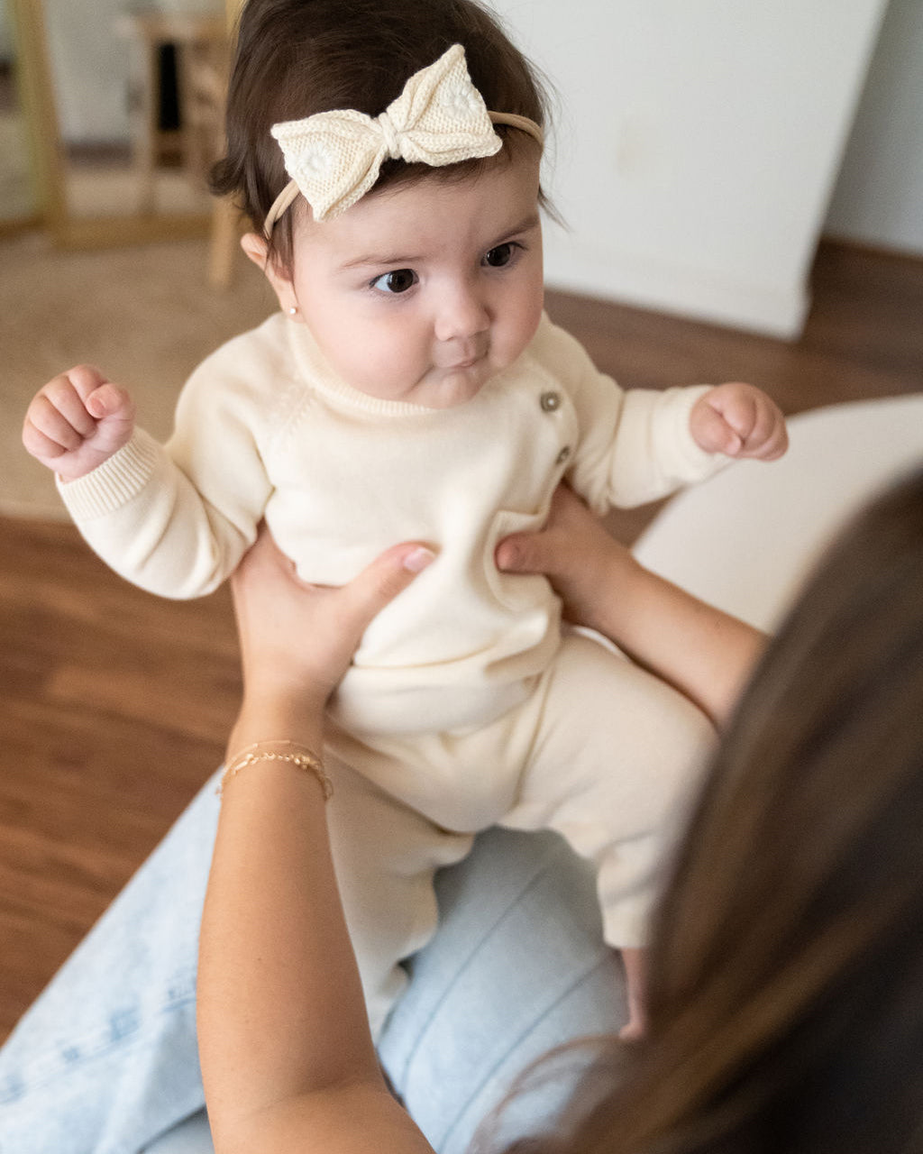 Milan Side Button & Pocket Knit Baby Jumpsuit (Organic Cotton)