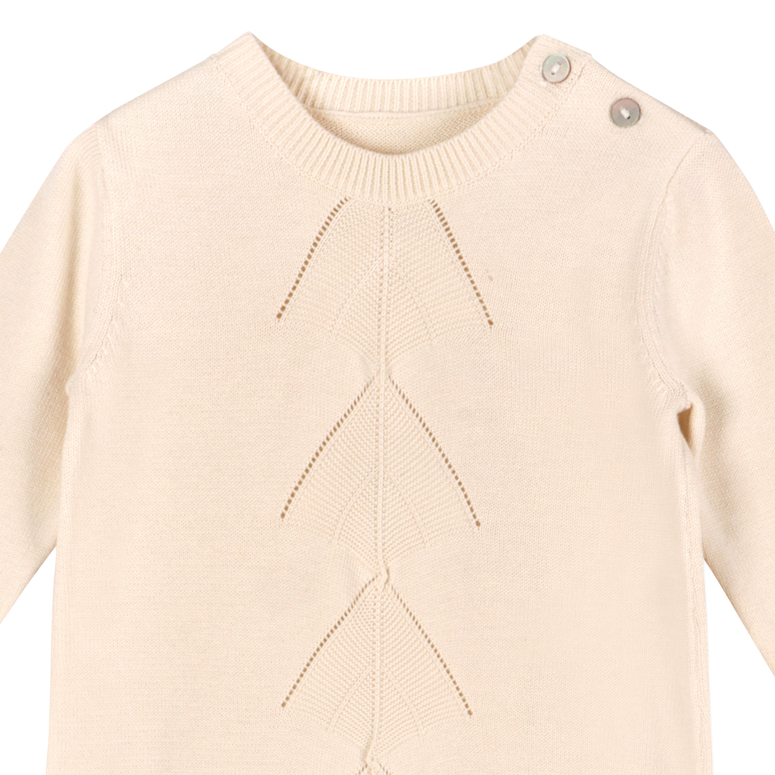 Milan Pointelle Knit Baby Sleep Gown & Hat Set