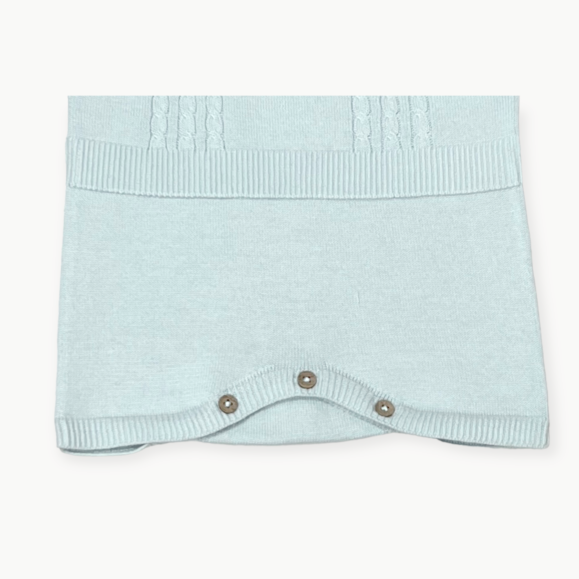 Milan Collar & Cable Knit Baby Bodysuit (Organic)