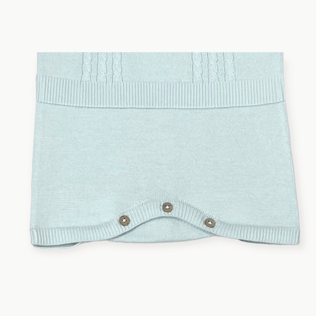Milan Collar & Cable Knit Baby Bodysuit (Organic) 