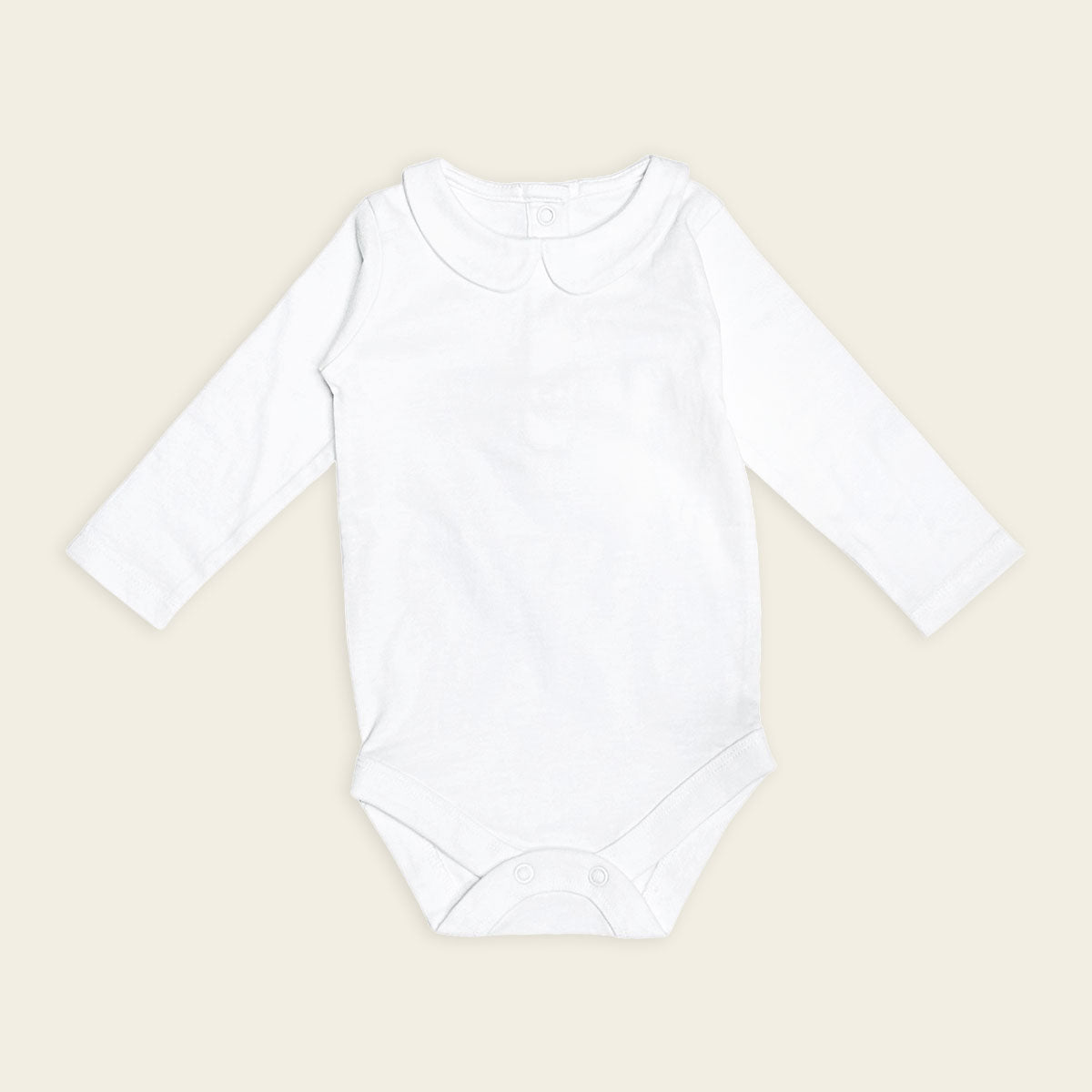 Organic Peter Pan Collar Basic Bodysuit Onesie