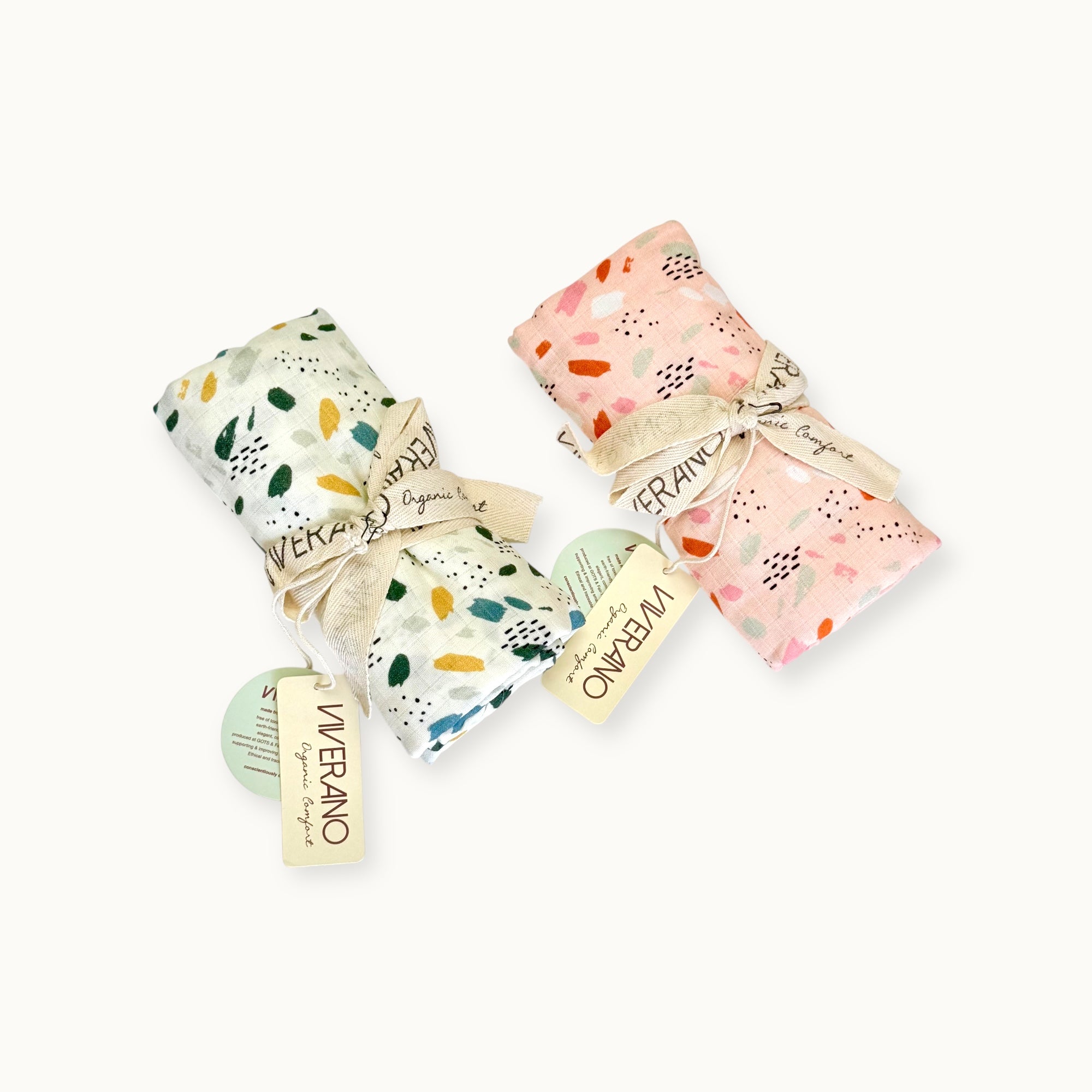 Florence Bloom Baby Swaddle Blanket (Organic Muslin) - Viverano