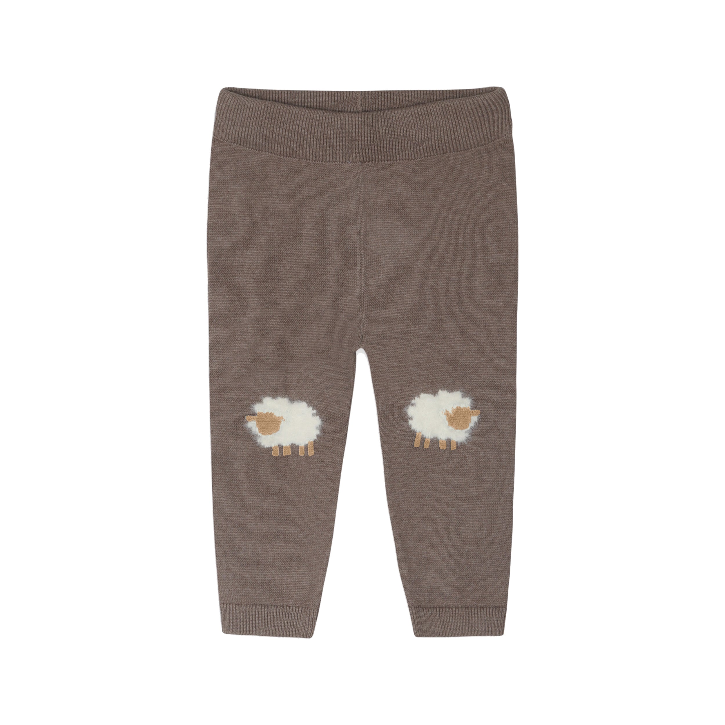 Sheep Jacquard Knit Baby Pullover & Pant SET (Organic Cotton)