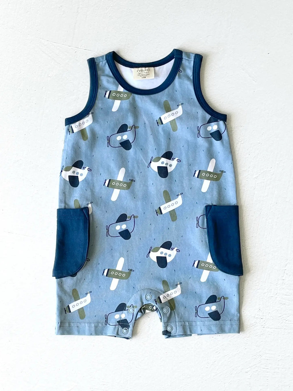 SLATE GRAY MUSLIN SLEEVELESS SHORTIE ROMPER main image 0