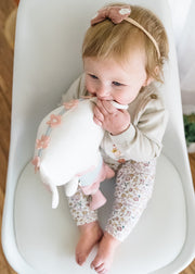 Harper Elephant Organic Cotton Fine Knit Stuffed Animal Baby Toy