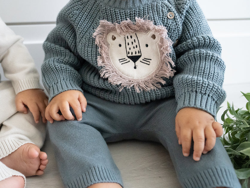 Unisex Organic-Cotton Pullover Sweater for Baby