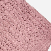 Pointelle Sweater Knit Baby Blanket (Organic Cotton) 