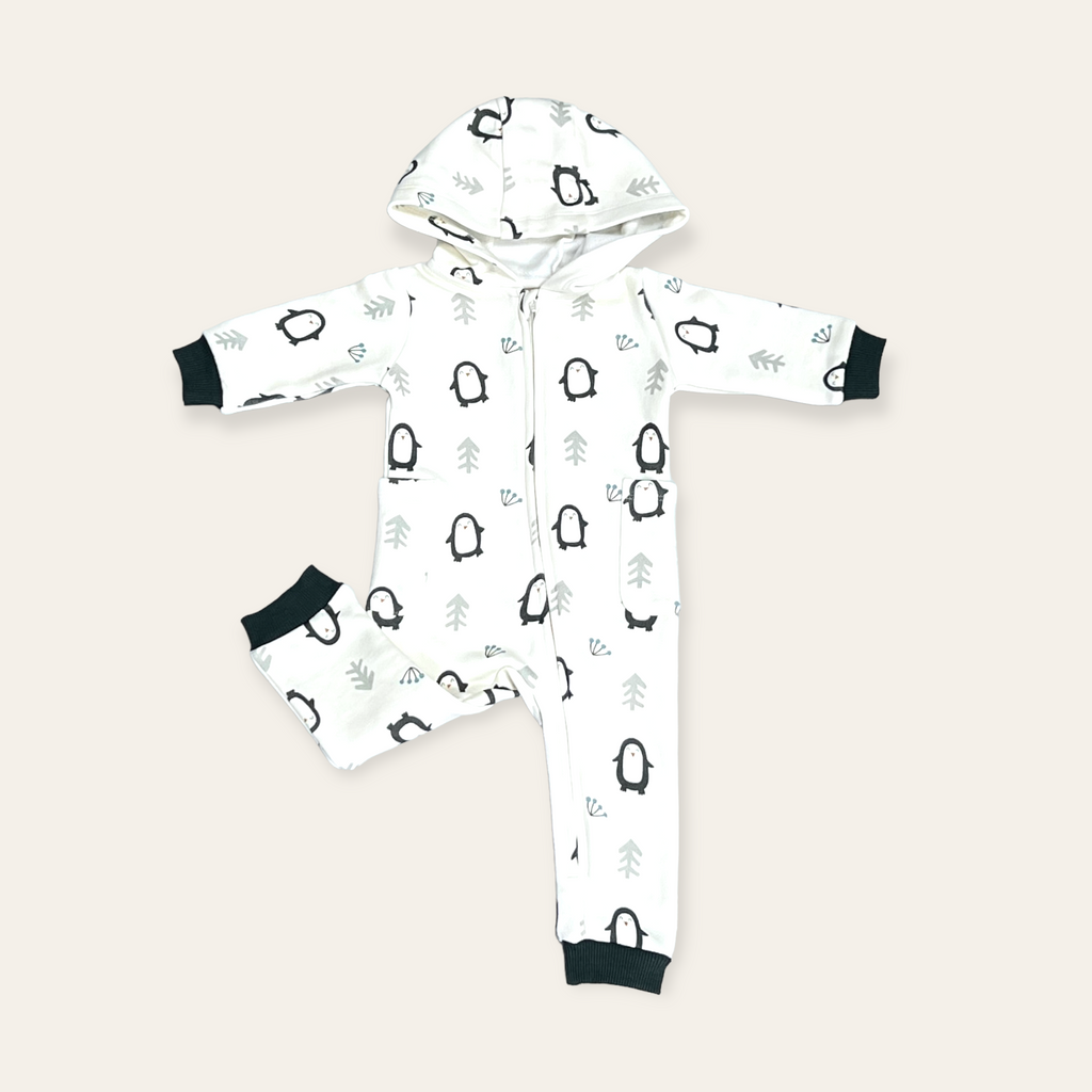 Hooded fleece jumpsuit baby sales