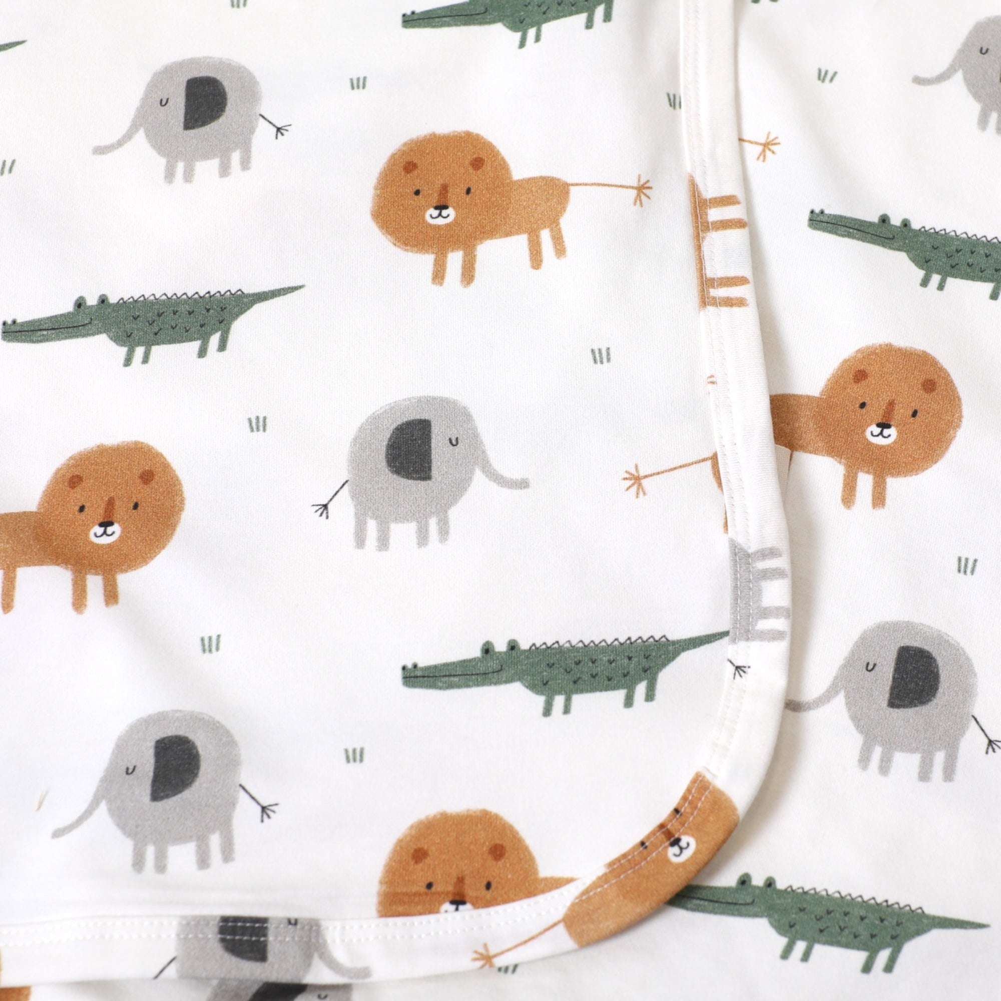 Manta reversible para bebé Savannah (tejido jersey orgánico)