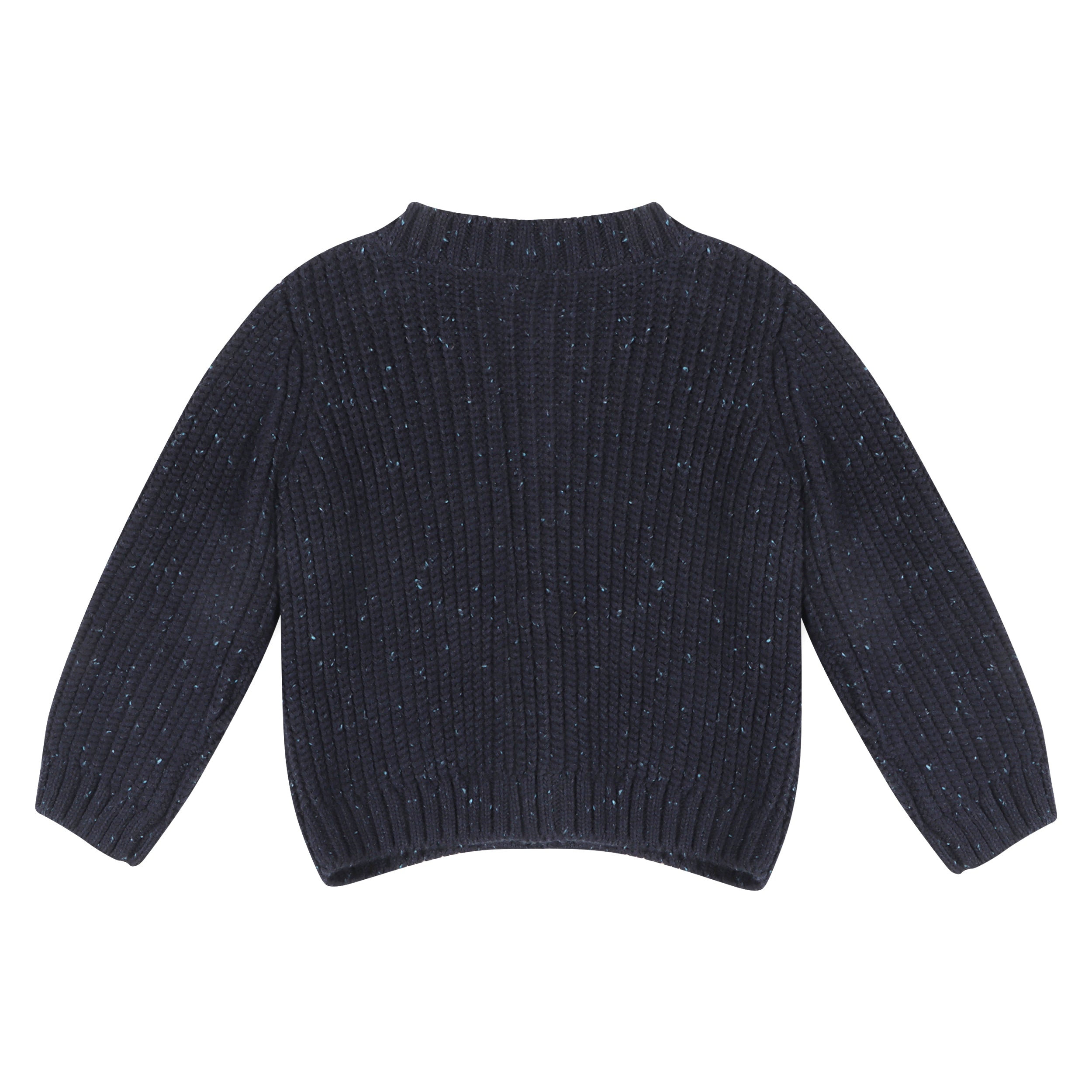Classic Chunky Knit Button Baby Sweater Cardigan (Organic Cotton)