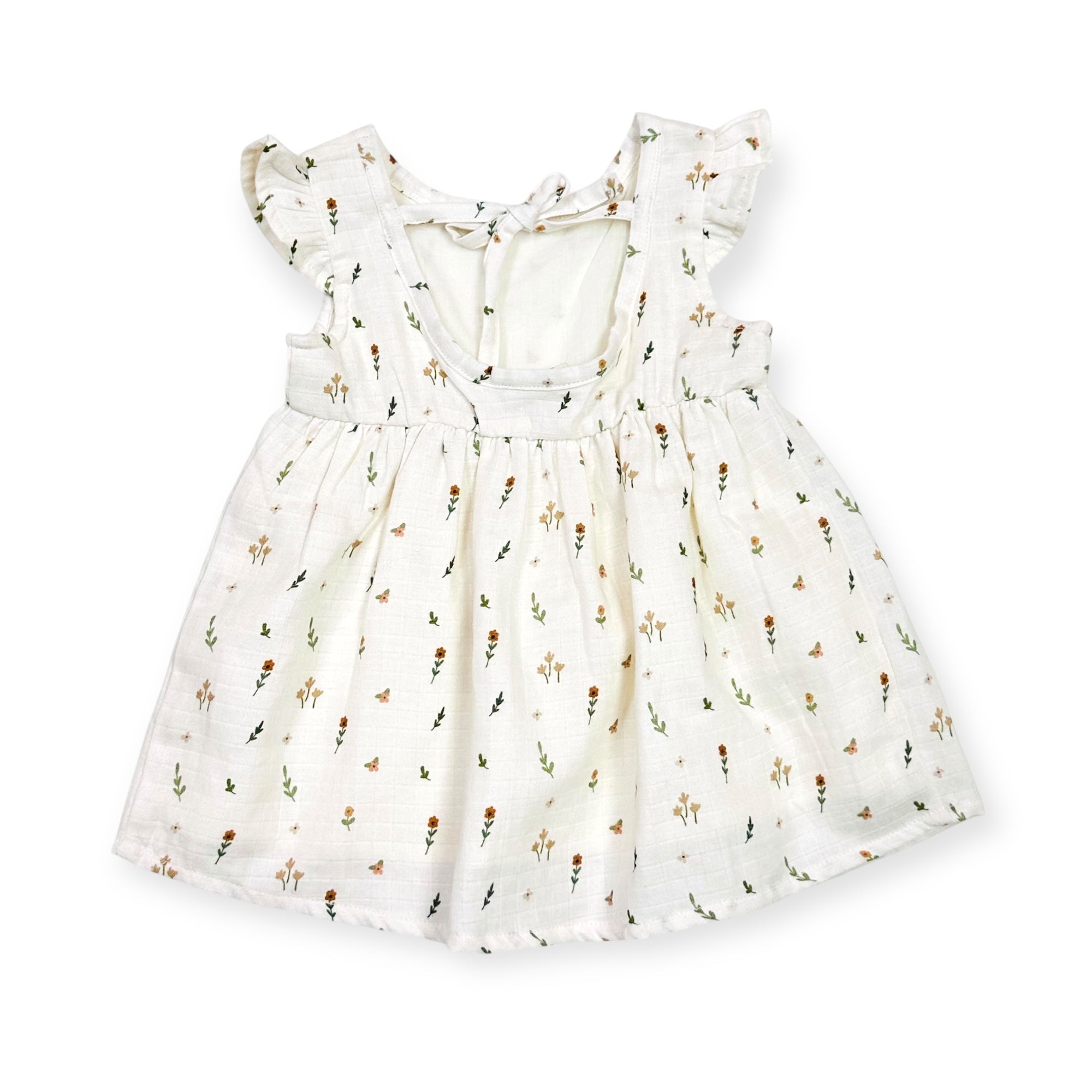 Boho Floral Sundress + Bloomer Set (Organic Muslin)