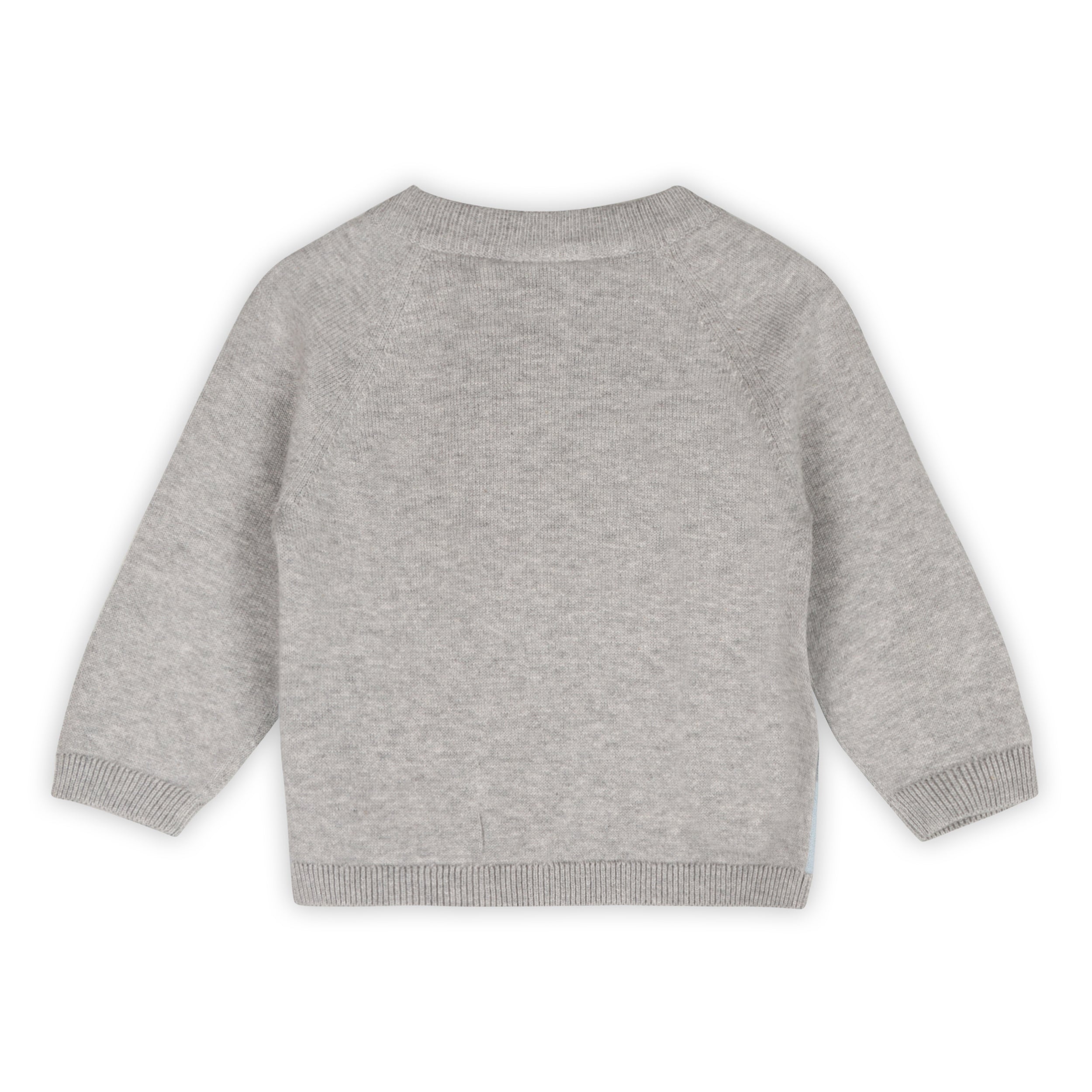 Skating Polar Bear Jacquard Knit Baby Raglan Pullover (Organic Cotton)b