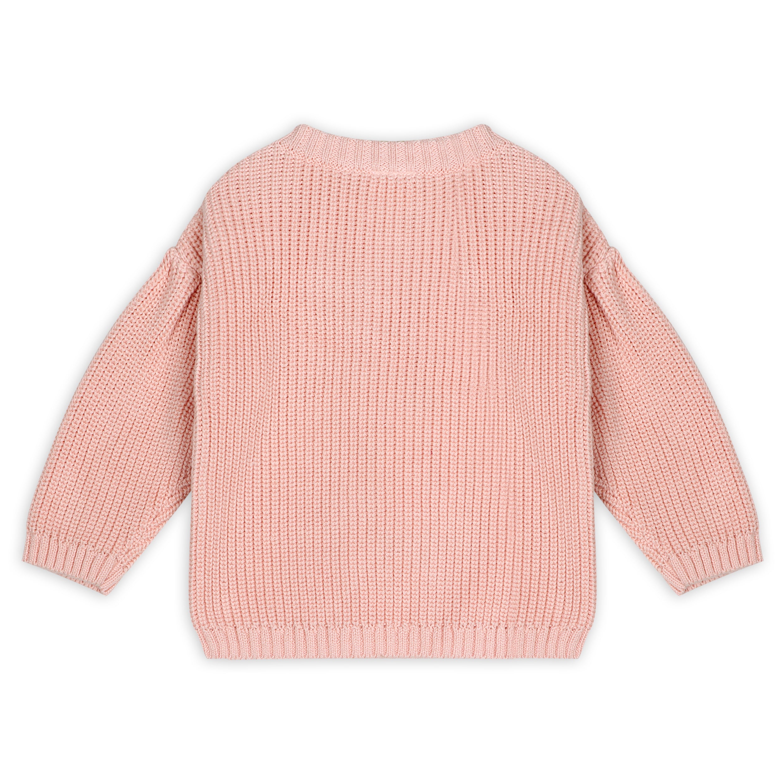 LOVE Embroidered Sweater Knit Baby Pullover (Organic Cotton)