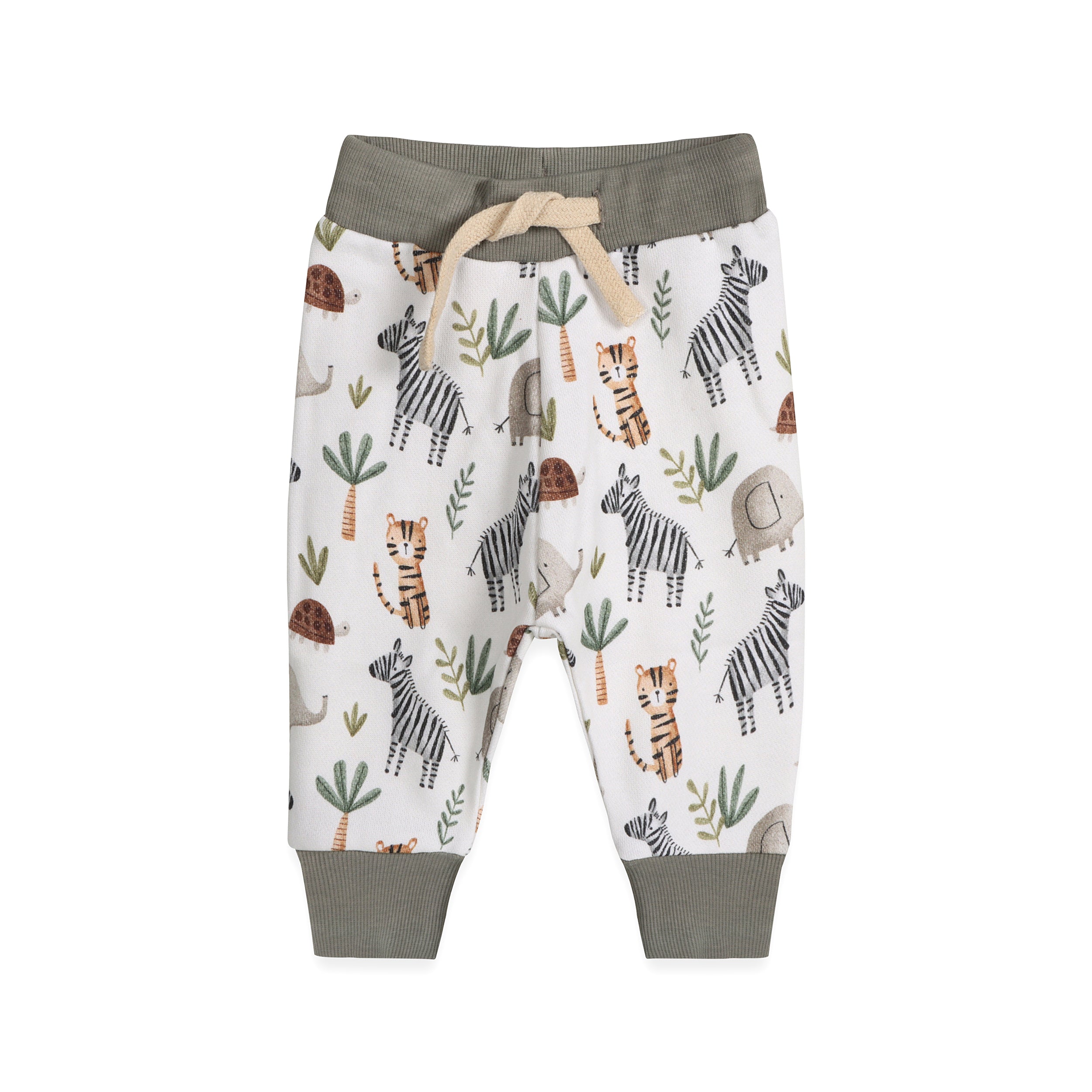 Savannah Animals Baby Pullover & Pants Set (Organic Cotton)
