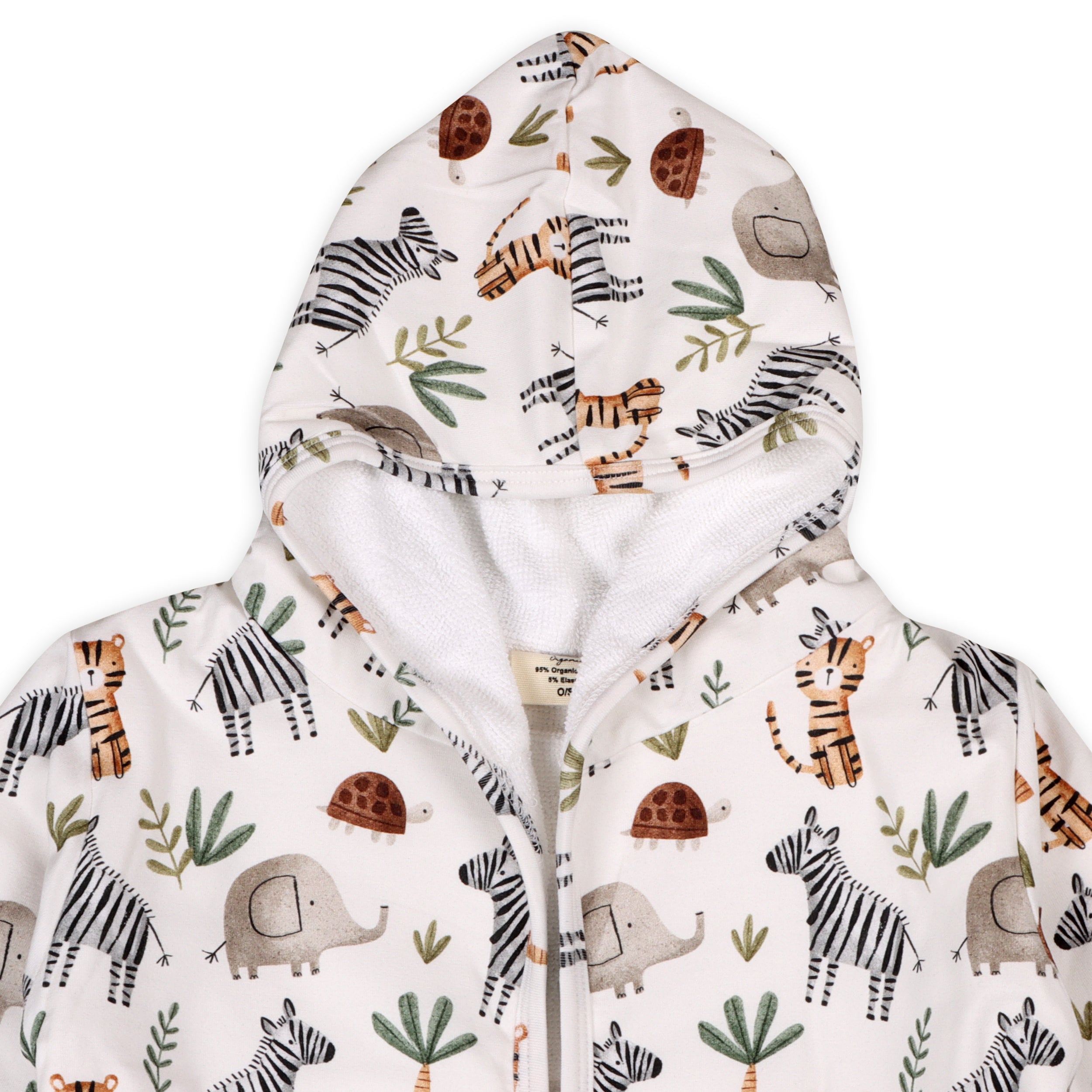 Savannah Animals Baby Bathrobe (Organic Cotton)
