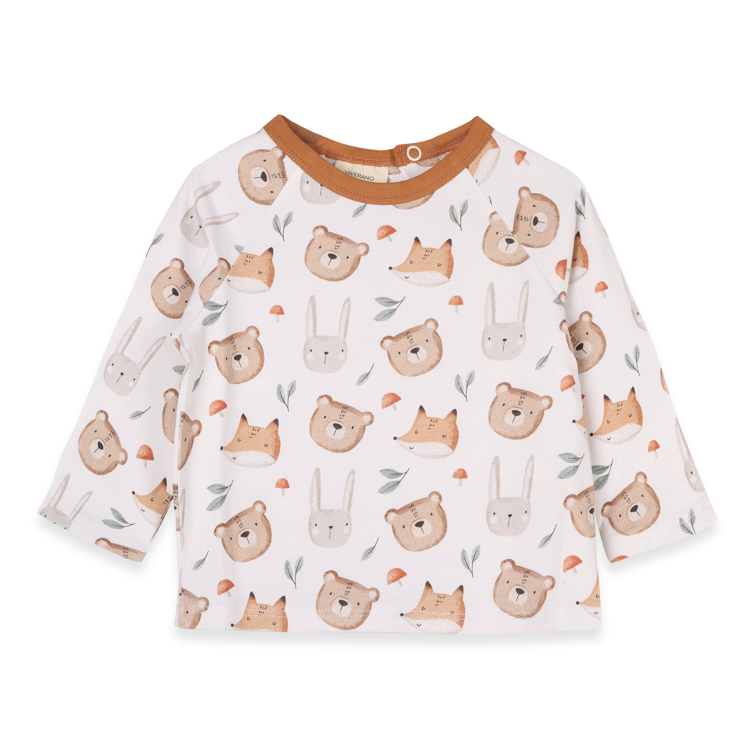 Forest Animals Fox Bear Baby Top & Pants Set (Organic Jersey)