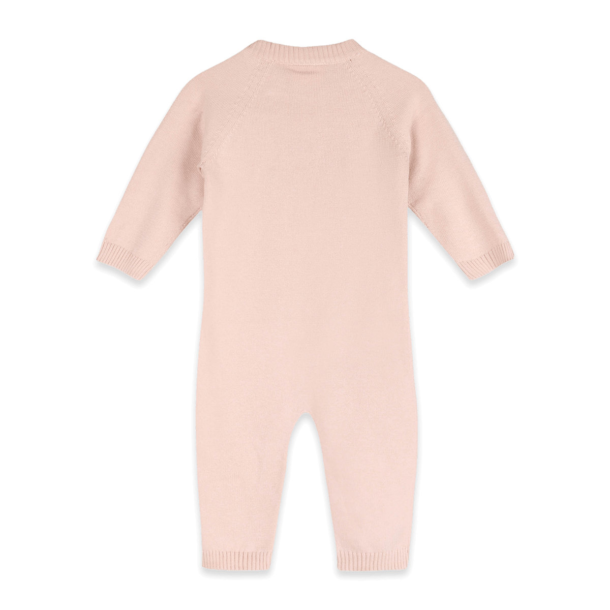 Organic Cotton Owl Embroidered Baby Knit Jumpsuit, Back