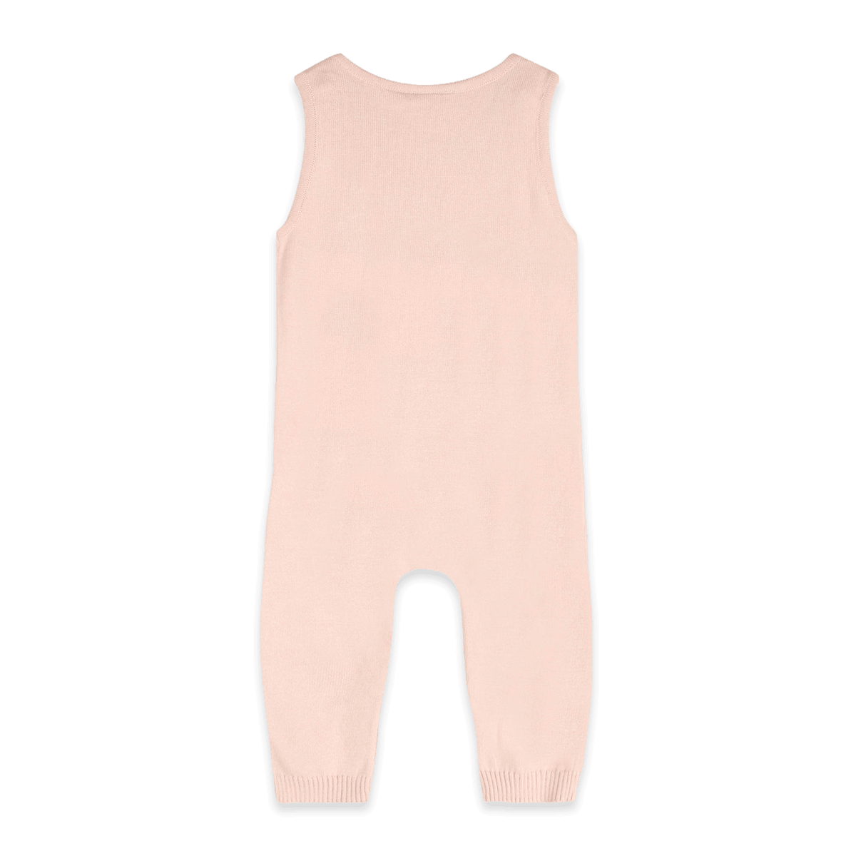 Organic Cotton Cat's Meow Knit Baby Overall Set, Back