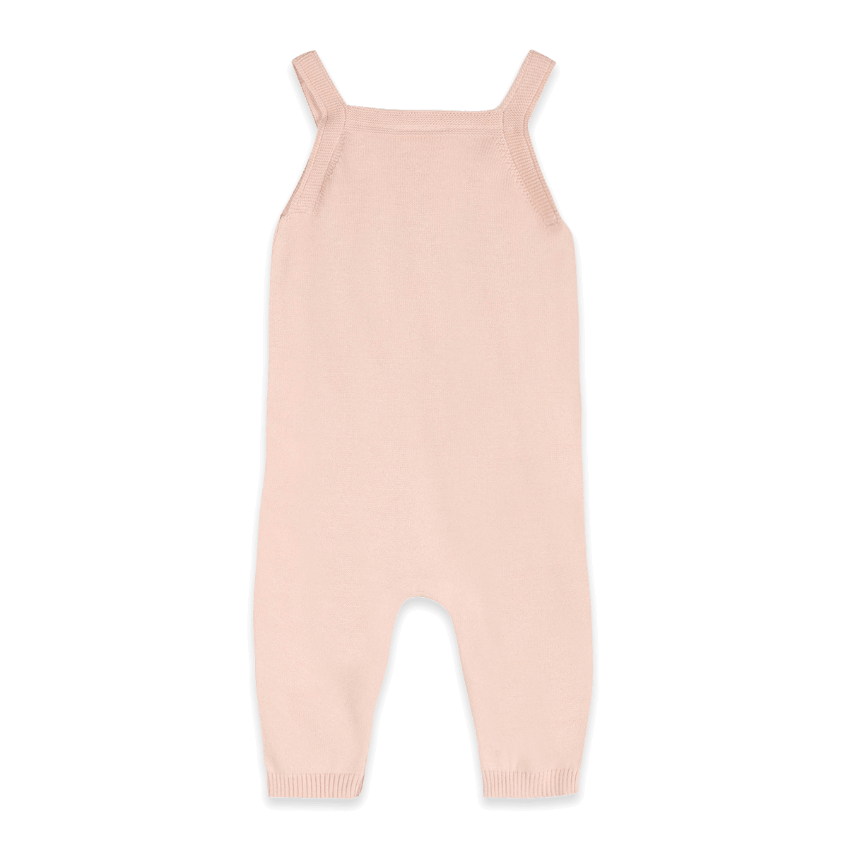 Organic Cotton Lamb Cozy Knit Baby Overall Set, Back