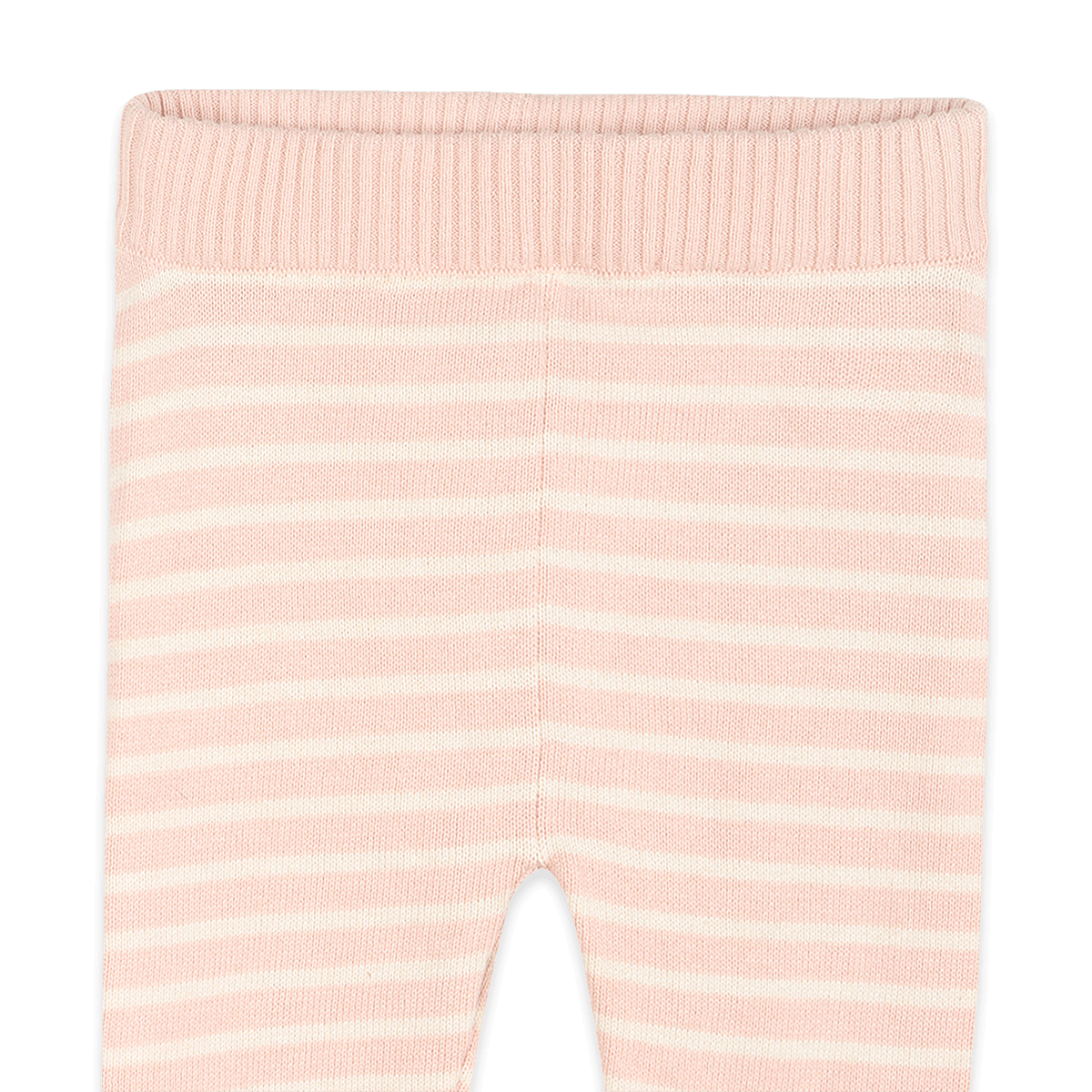 Organic Cotton Cherry Bow Baby Pullover and Stripe Pants, Bottoms Detail