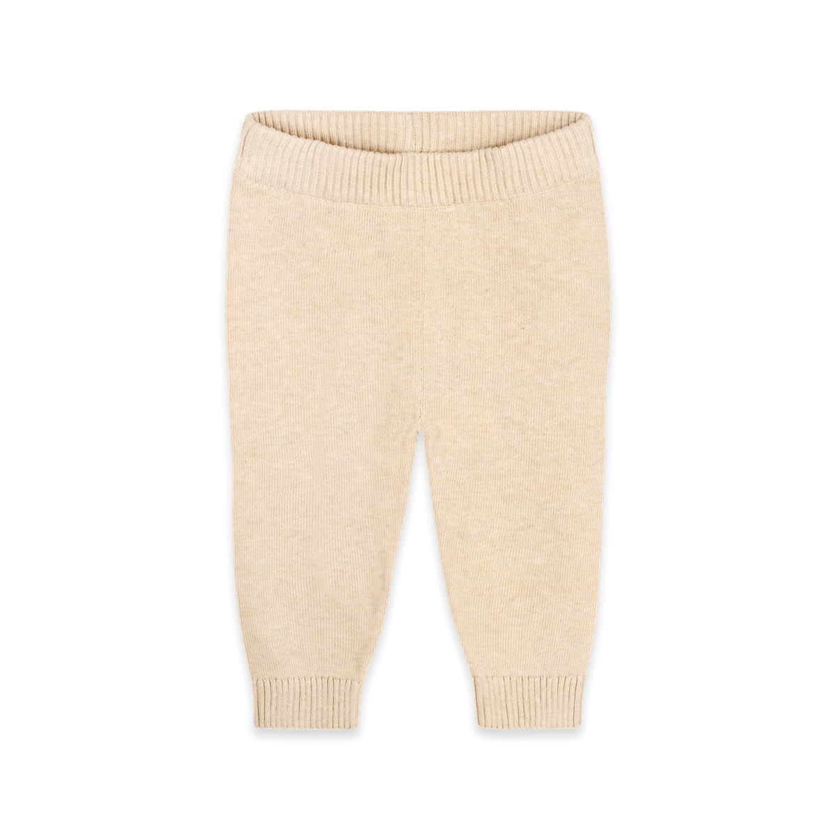 Organic Cotton Pocket Sweater Knit Baby Legging Pants, Oatmeal