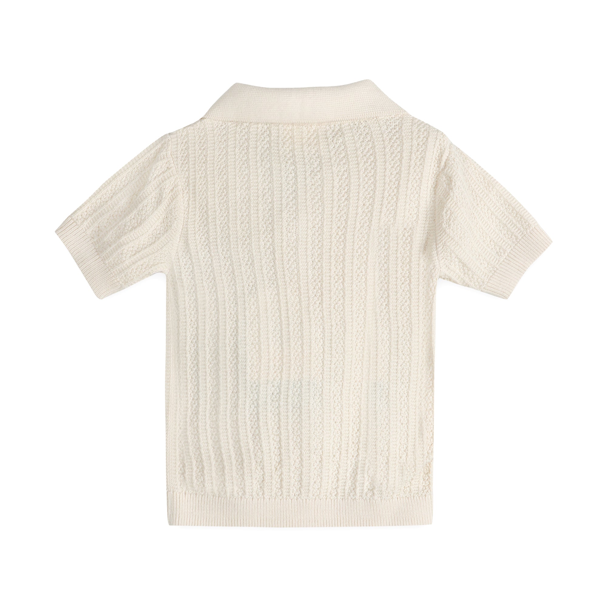 Sailboat Embroidered Baby Shirt Back (Organic Cotton)