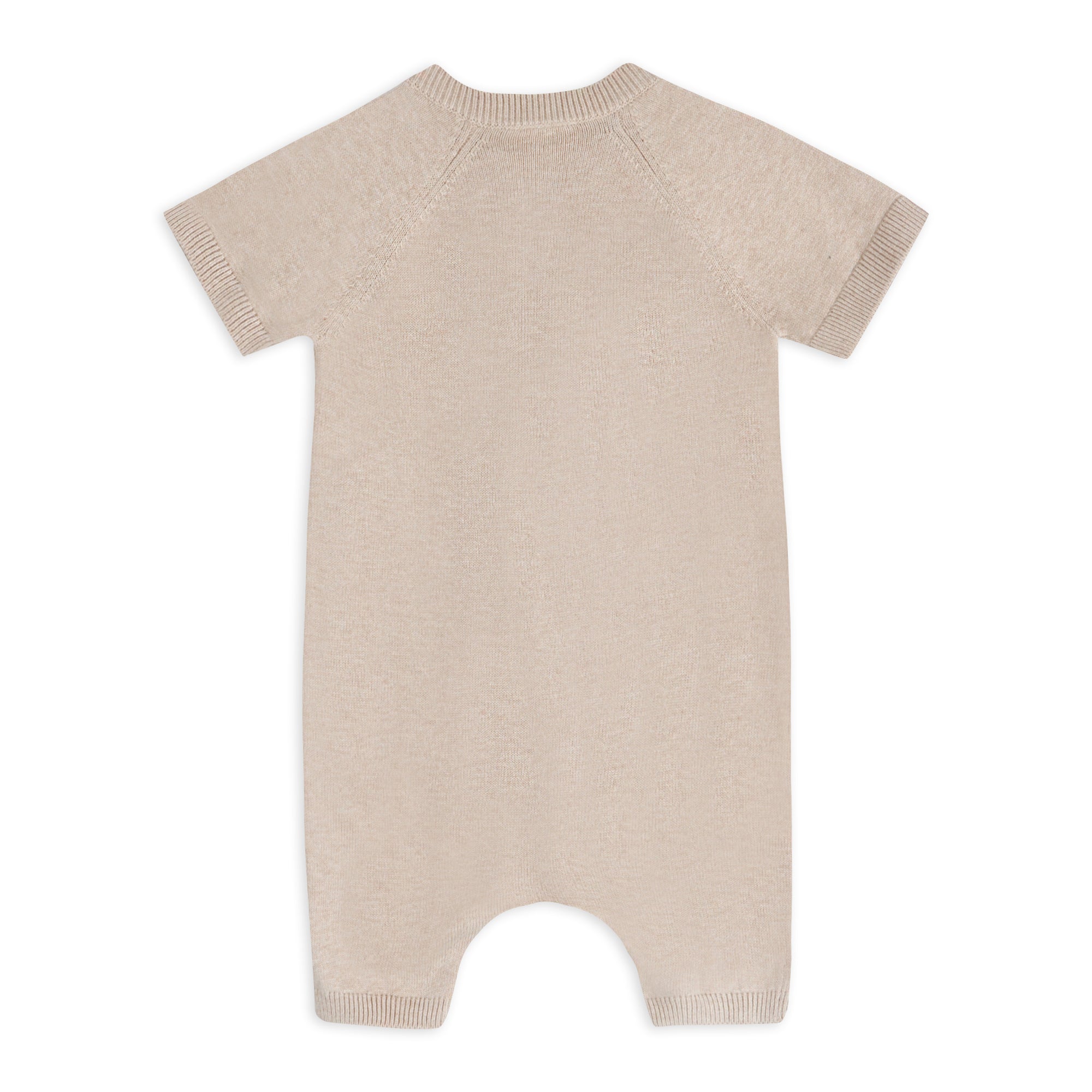 Doggy Applique Baby Knit Romper Back (Organic Cotton)