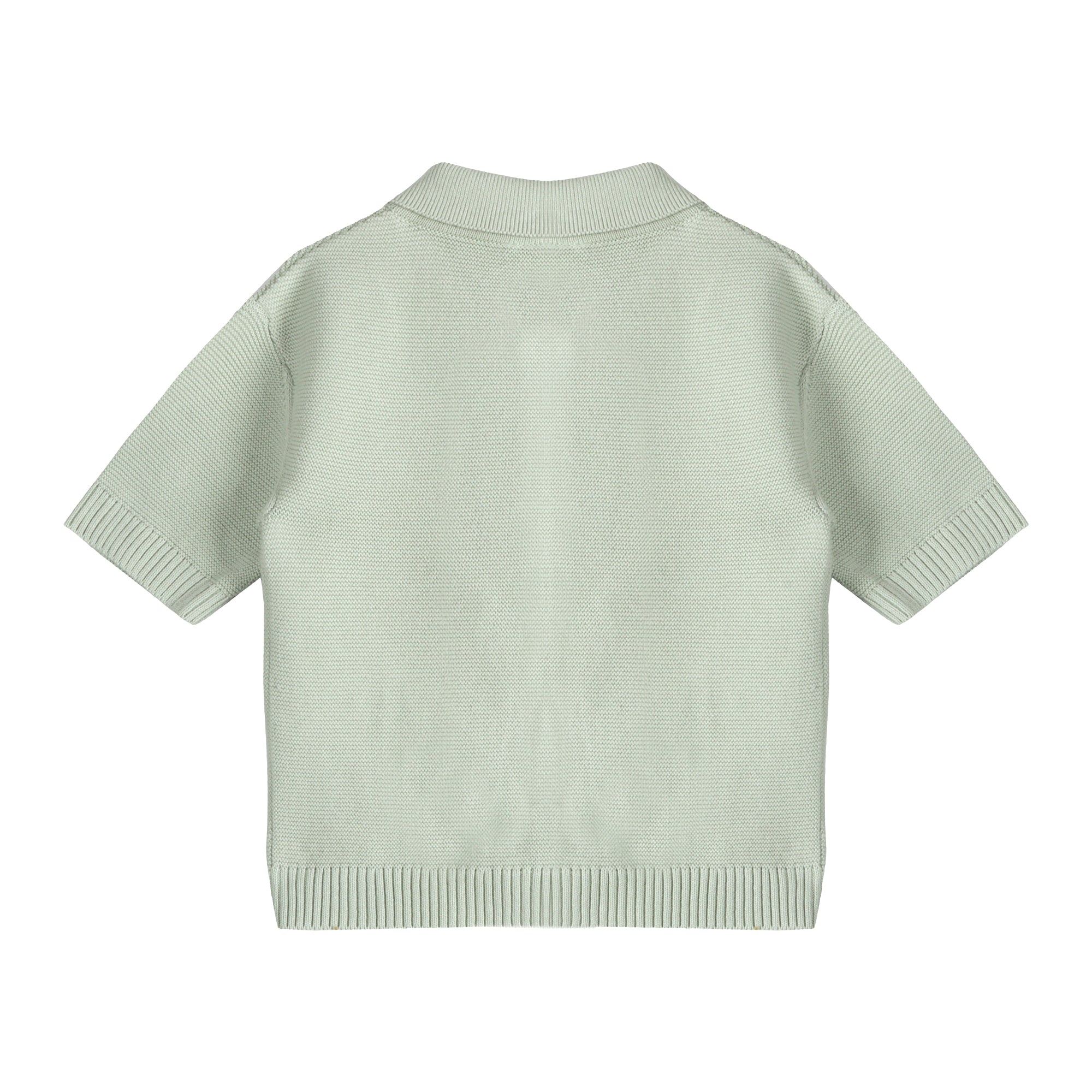 Palm Trees Embroidered Baby Shirt Back (Organic Cotton)