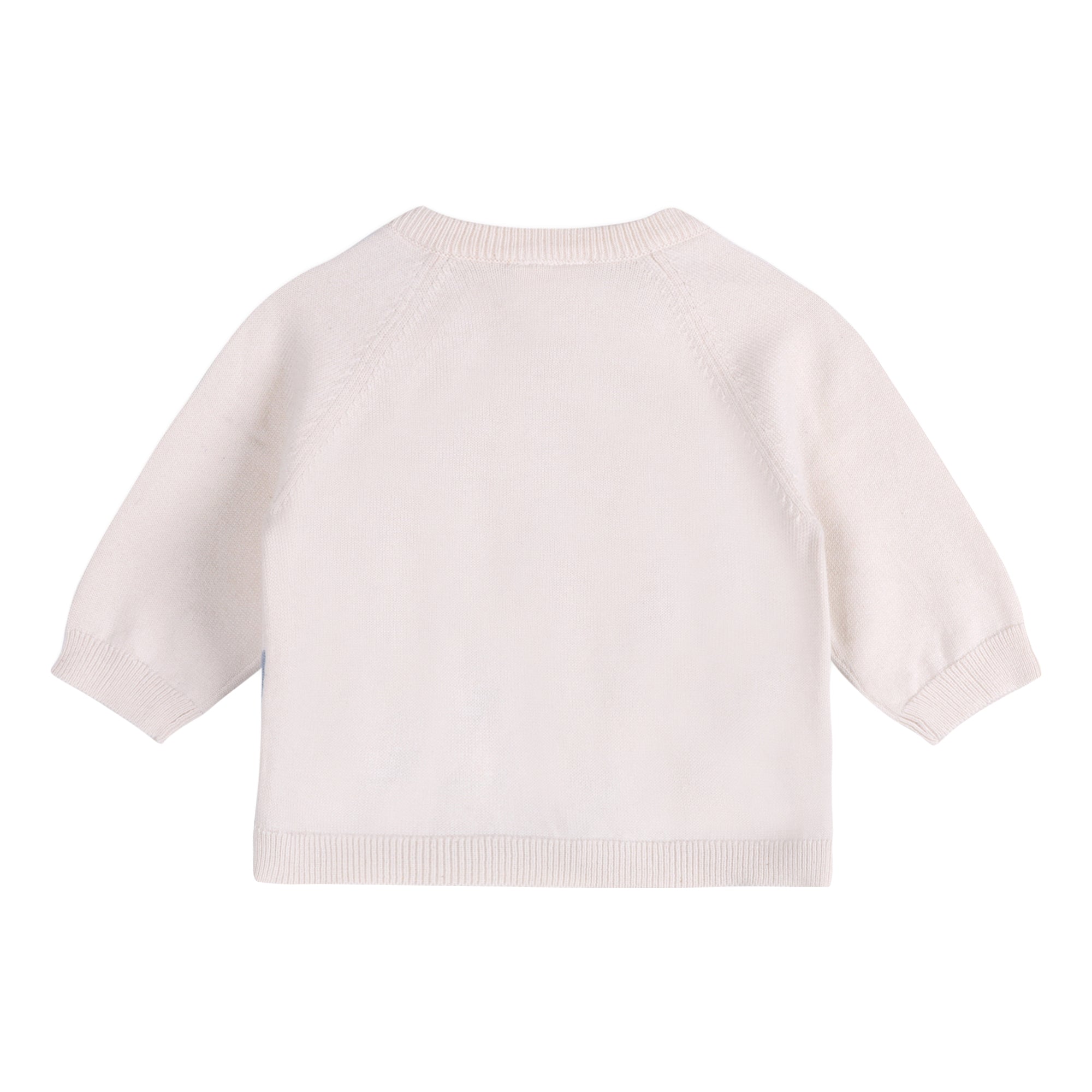 Surf Embroidered Baby Knit Pullover Back (Organic Cotton)