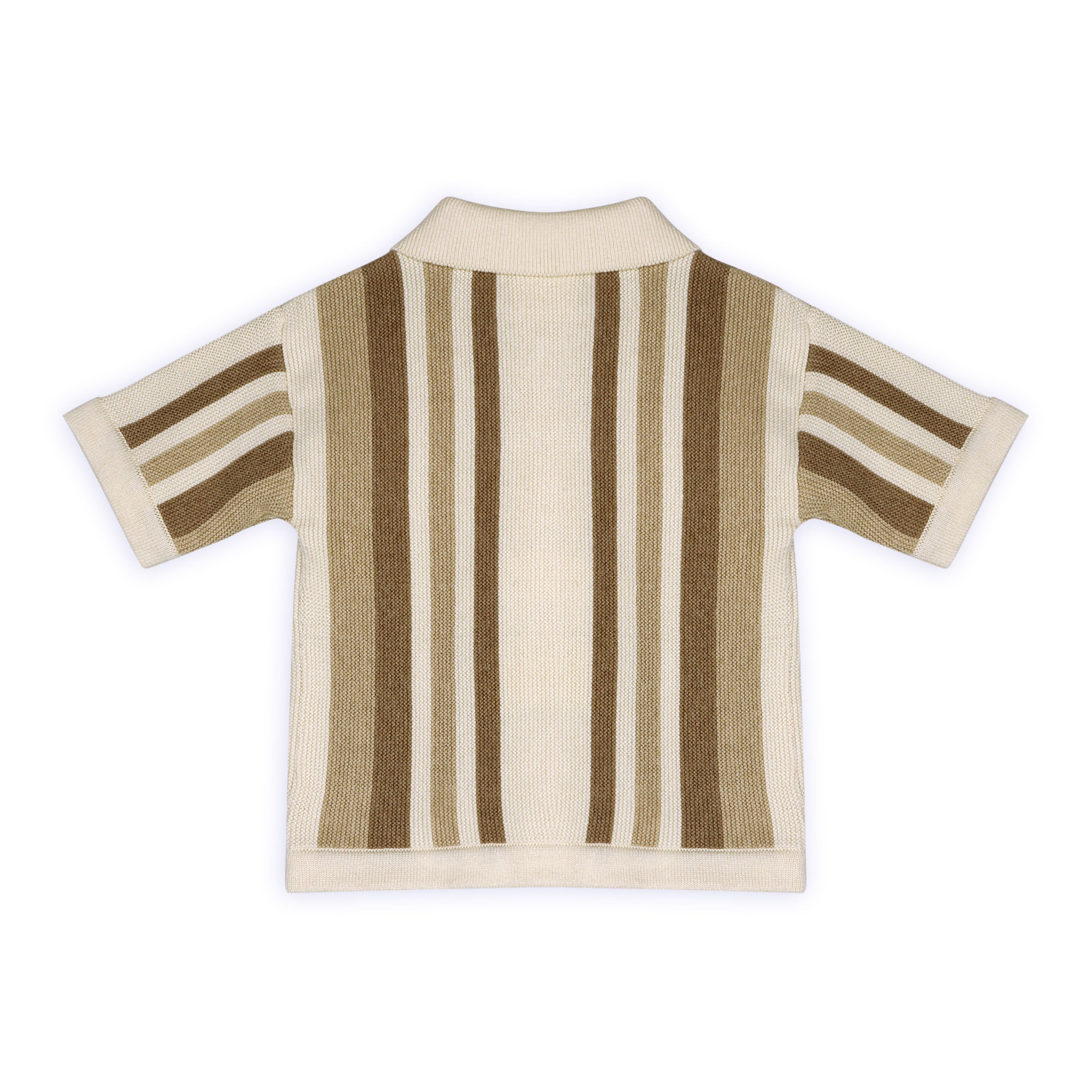 Archie Textured Stripe Baby Shirt Back (Organic Cotton)