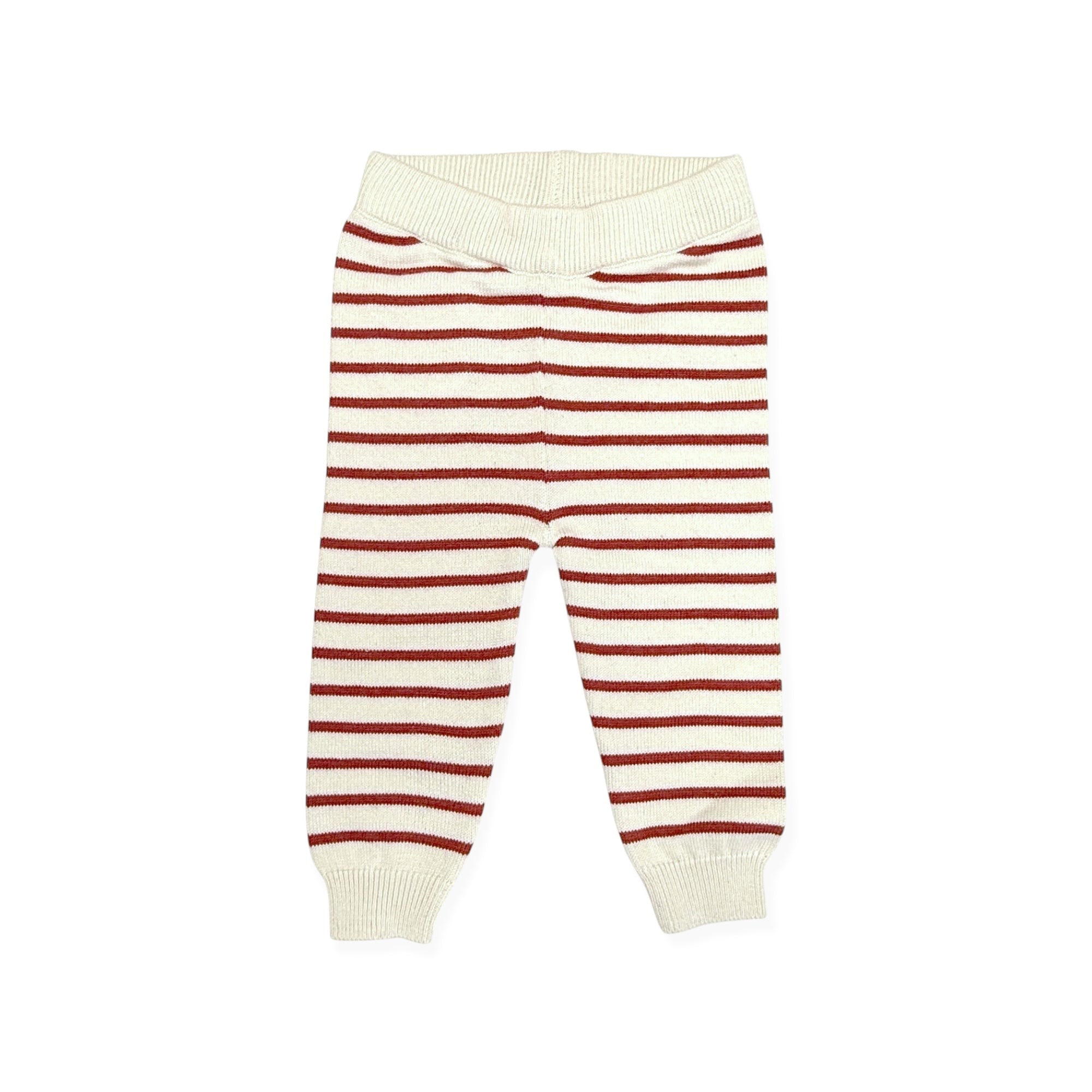 Strawberry Embroidered Pocket Baby Pants (Organic Cotton)