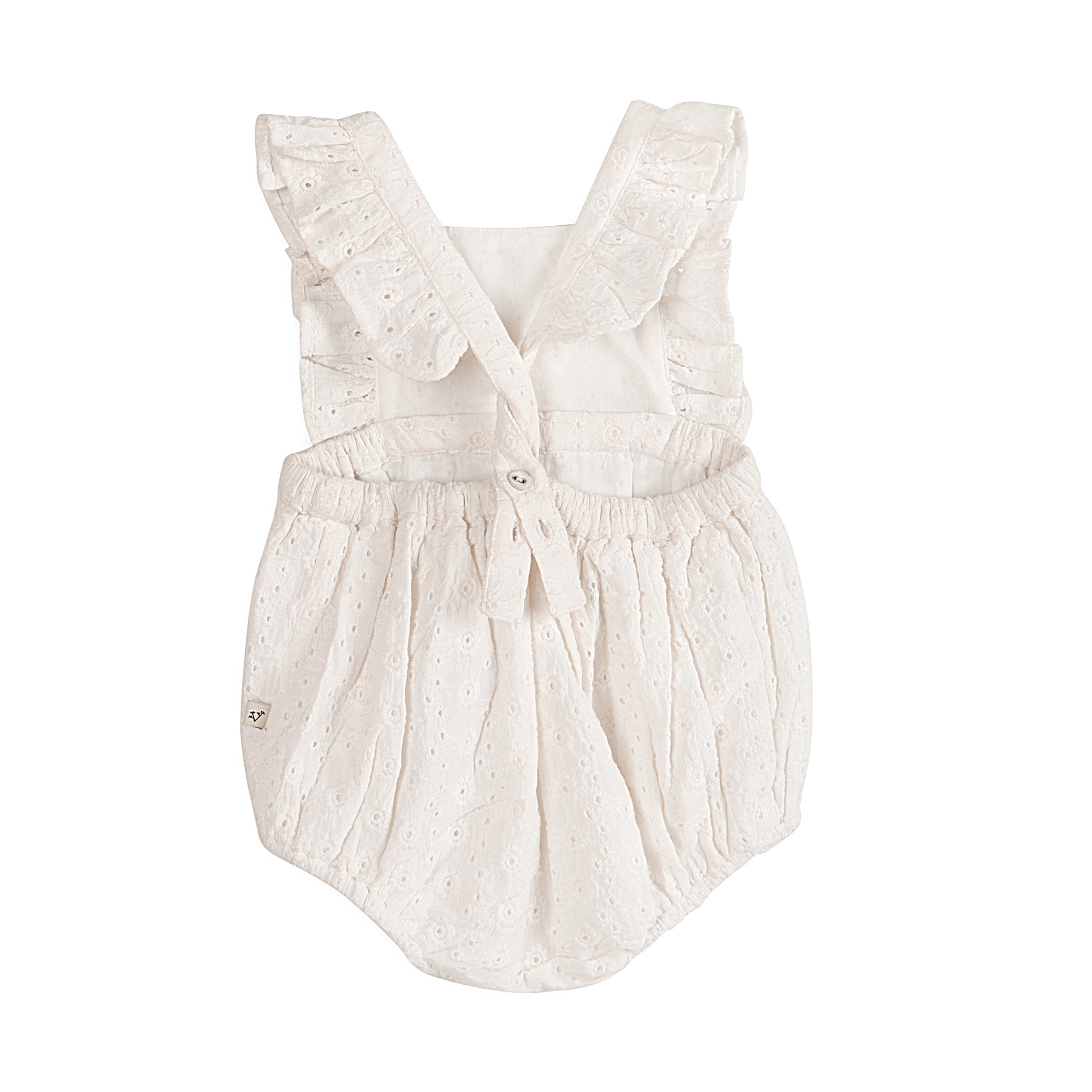 Alaina Schiffli Baby Romper Back