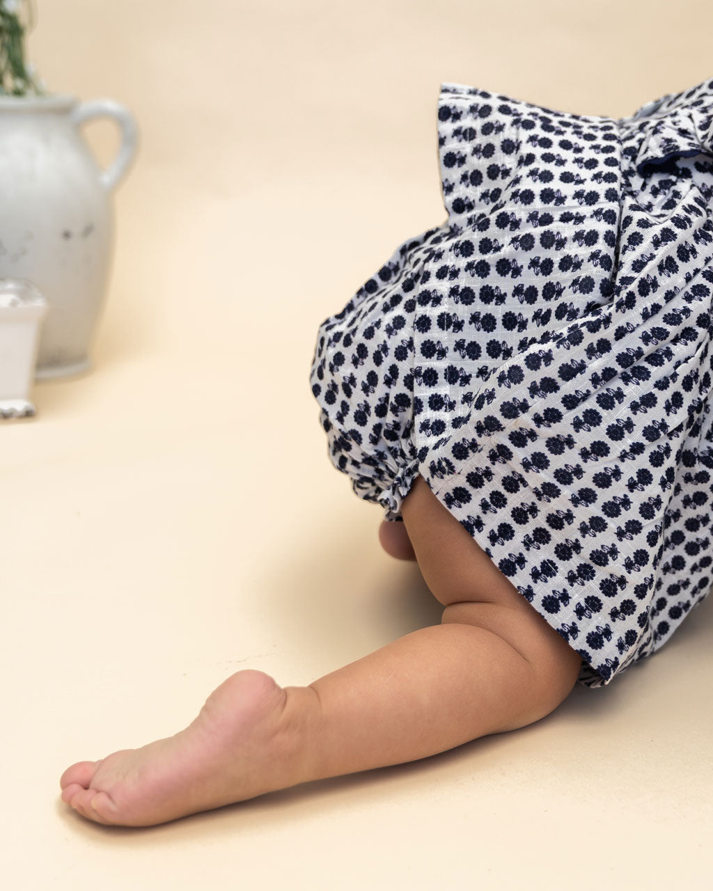 Jamie Blue Floral Baby Dress + Bloomer (Organic) Lifestyle Movement