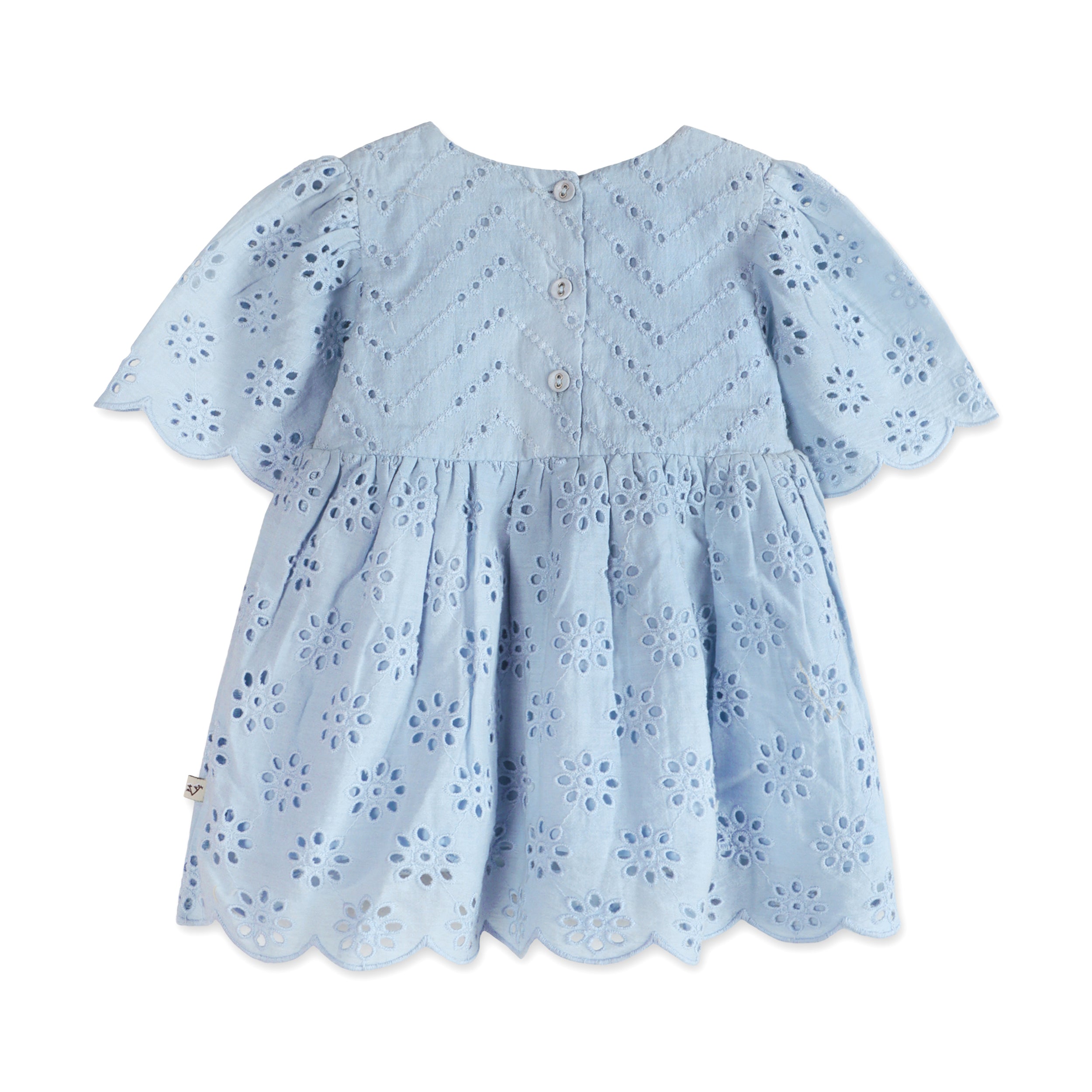 Milos Schiffli Baby Dress Back (Organic)