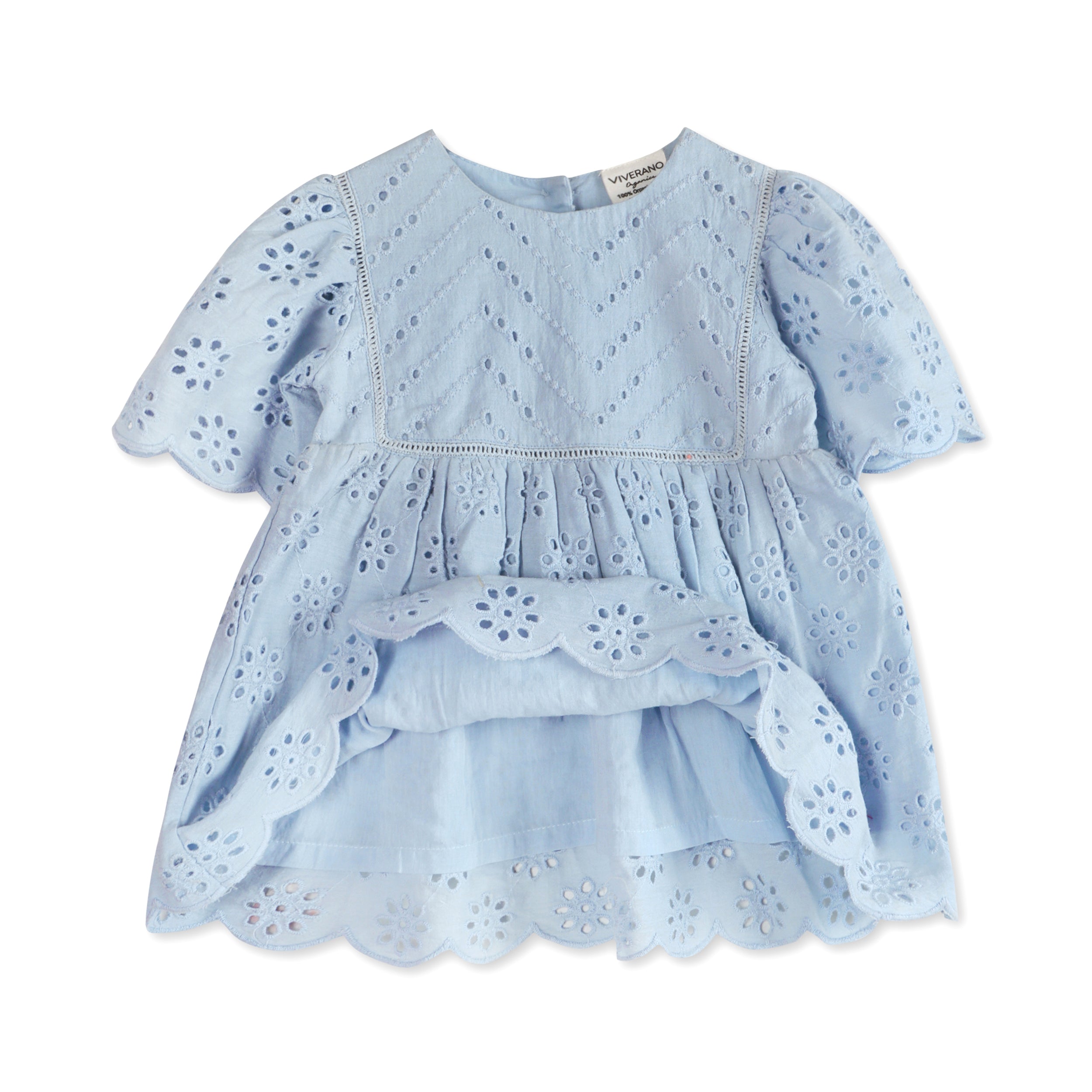 Milos Schiffli Baby Dress Layer (Organic)