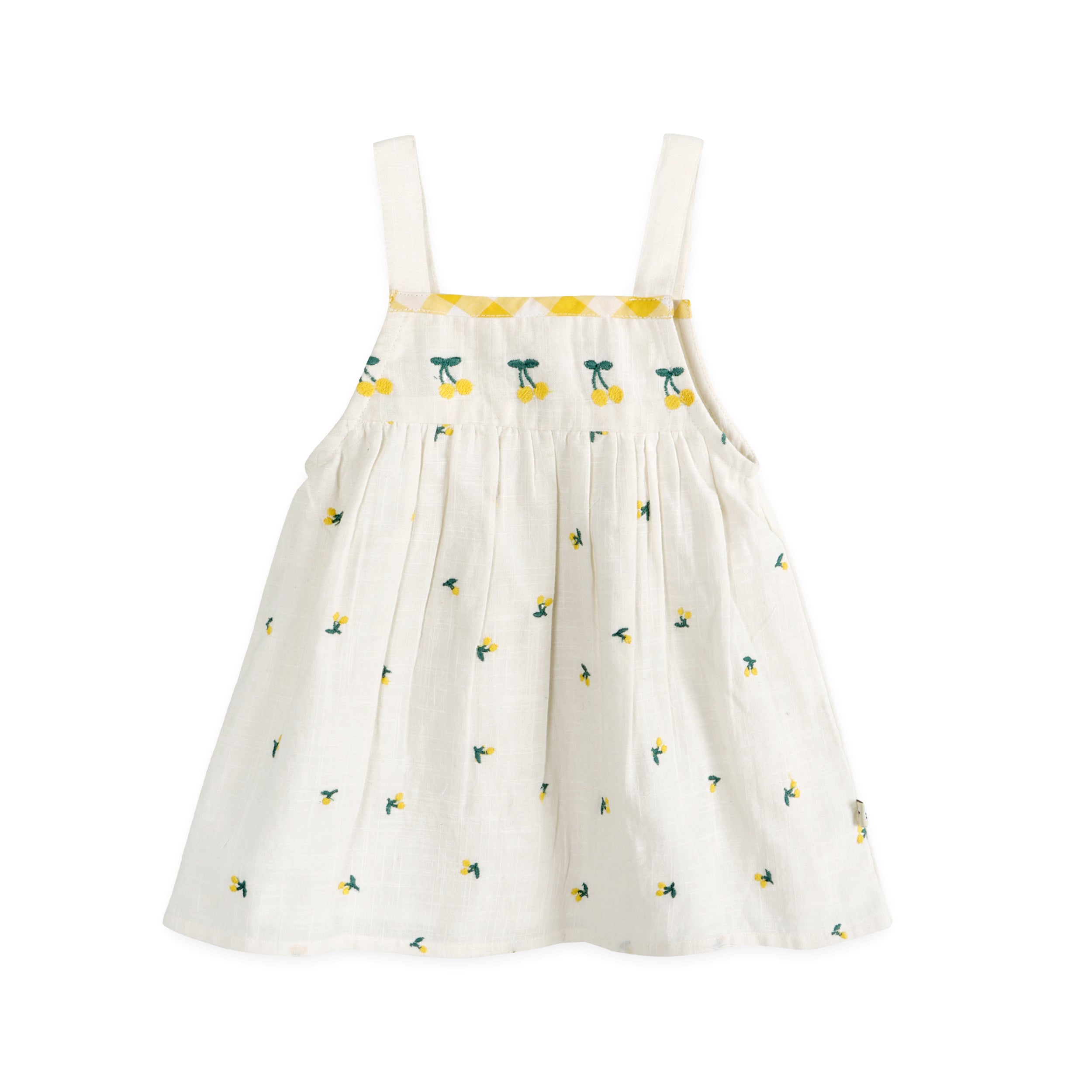 Lulu Embroidered Baby Dress Front (Organic)