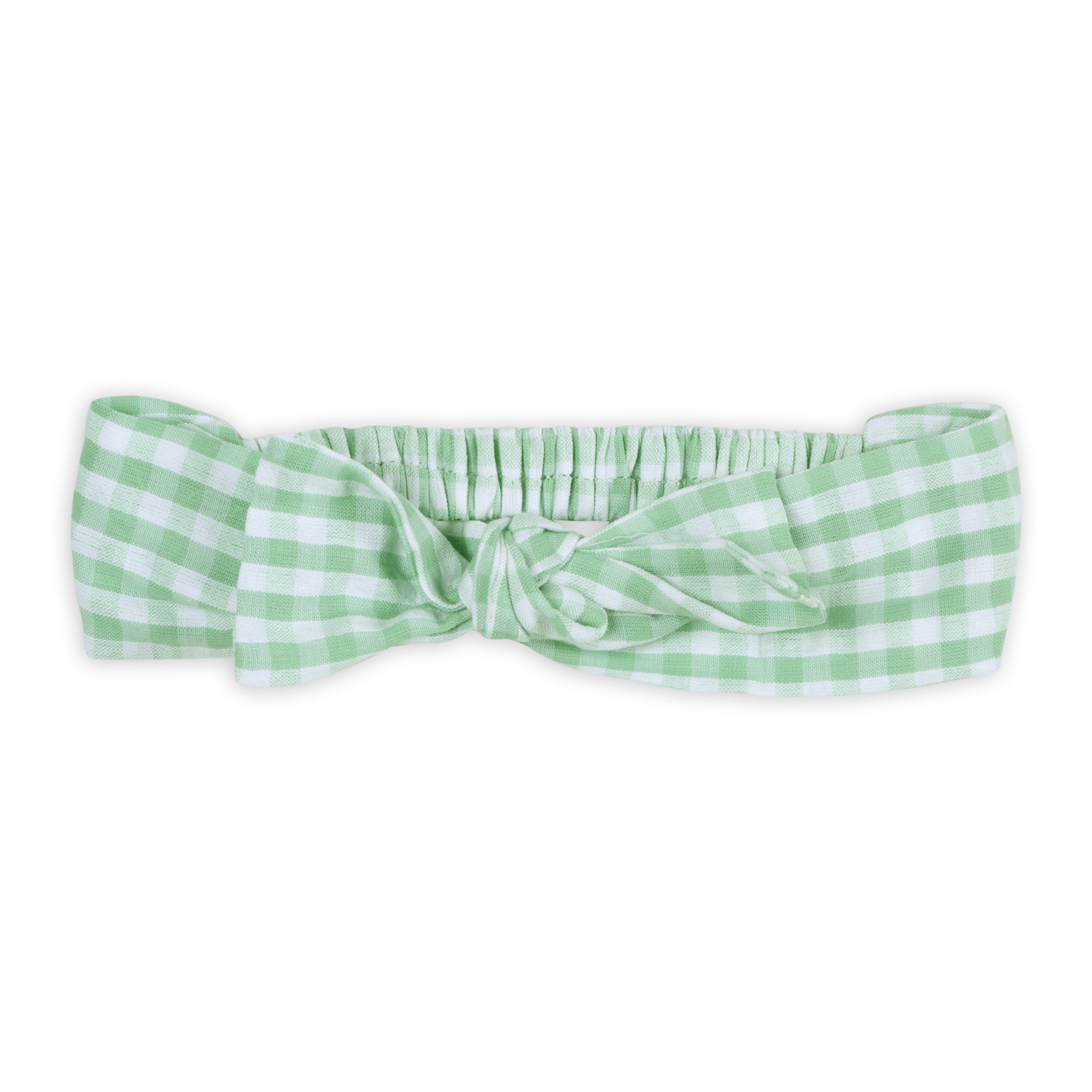 Forest Gingham Baby Headband (Organic)