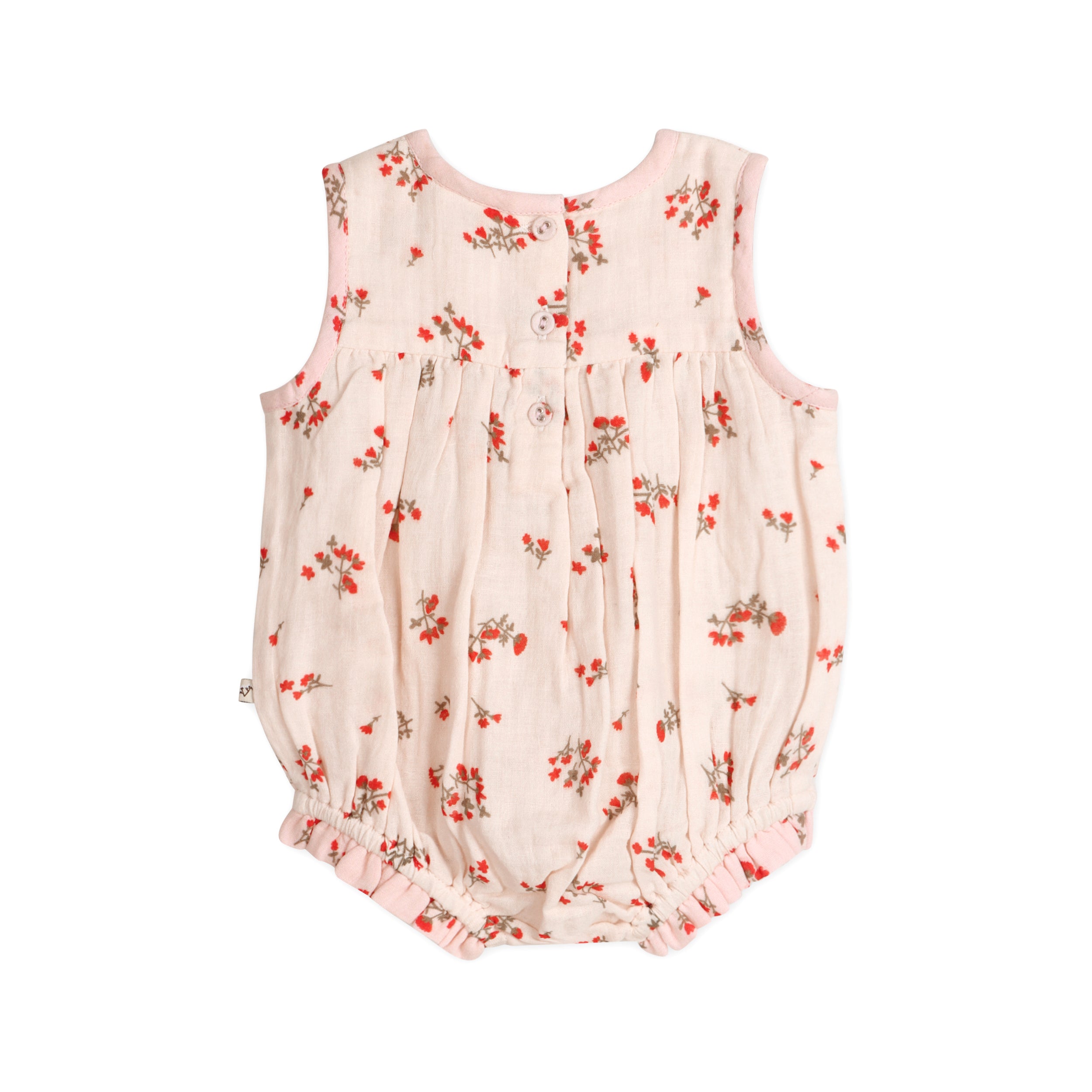 Noor Floral Baby Romper Back (Organic)