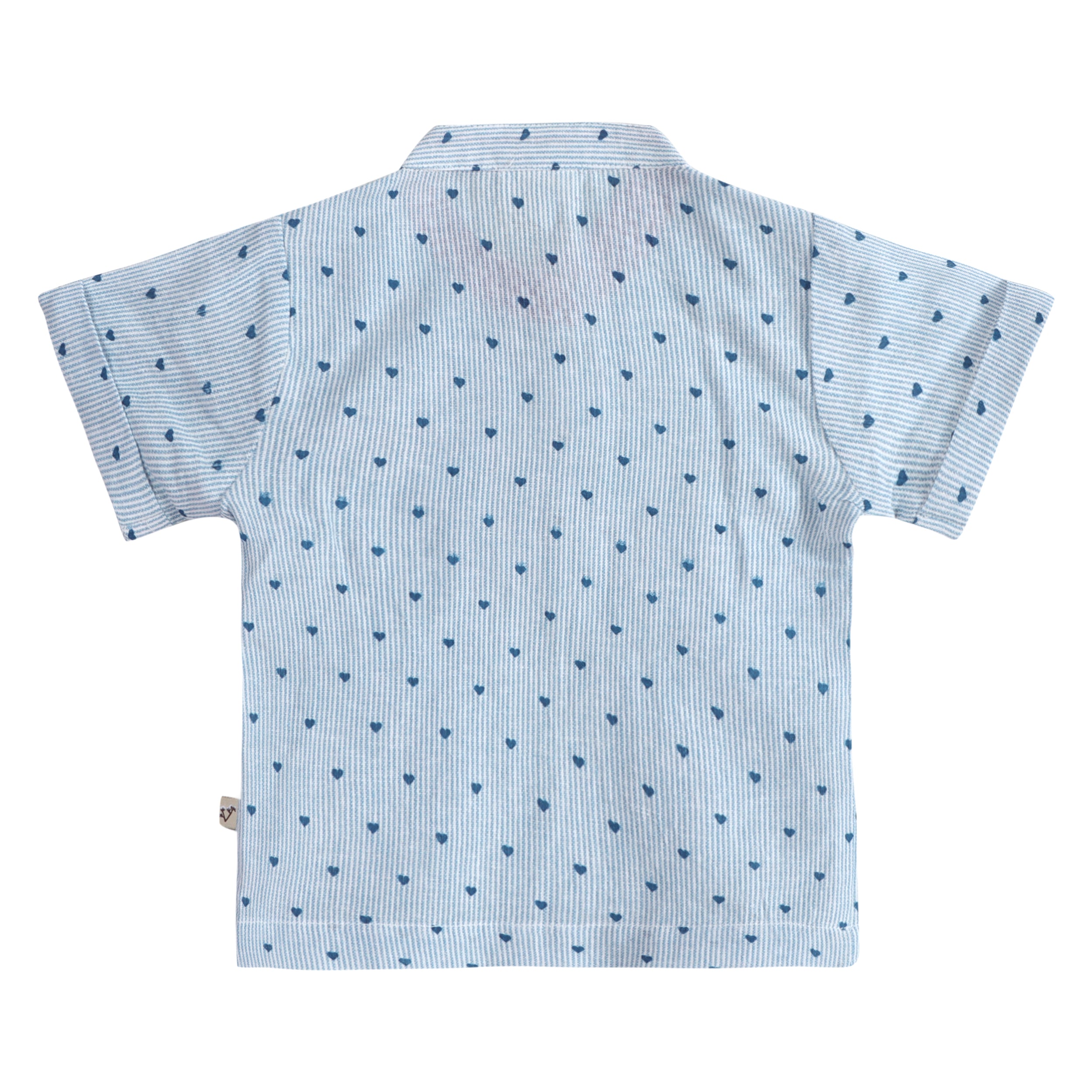 Cayden Ditsy Heart Baby Top Back (Organic)