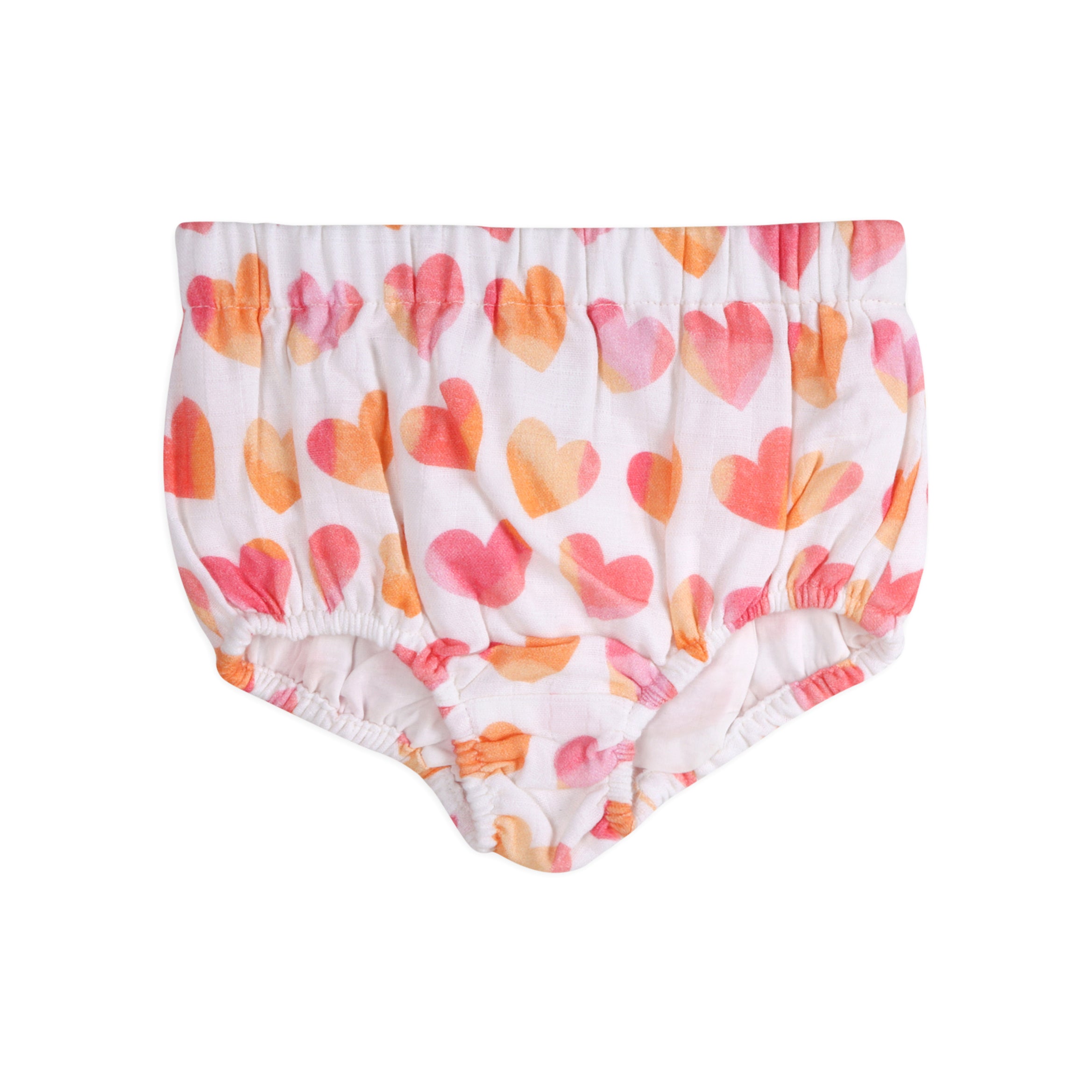 Hearts Baby Bloomer (Organic Muslin)