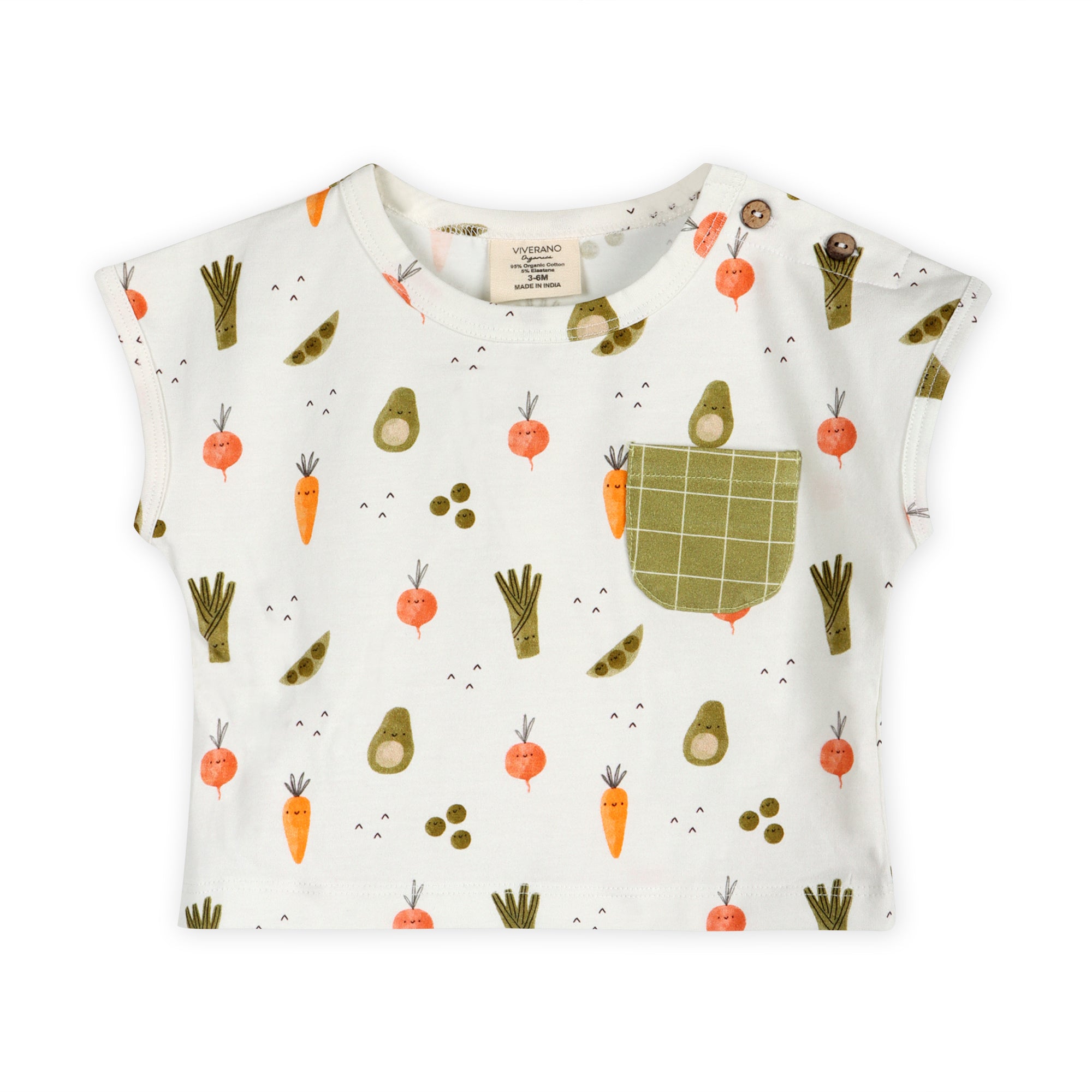 Veggies Baby Tee Front (Organic Jersey)