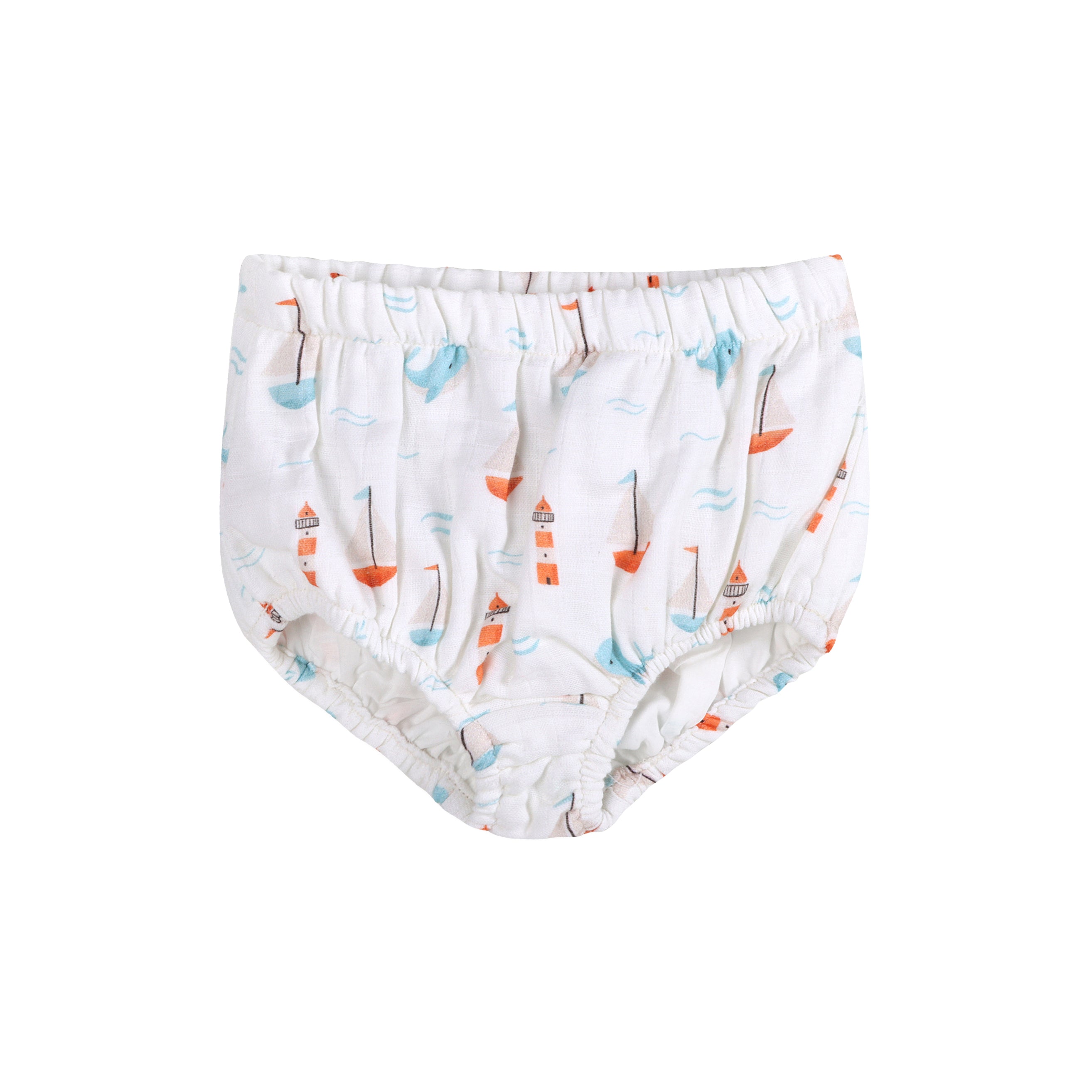 Sailboat Baby Bloomer (Organic Muslin)
