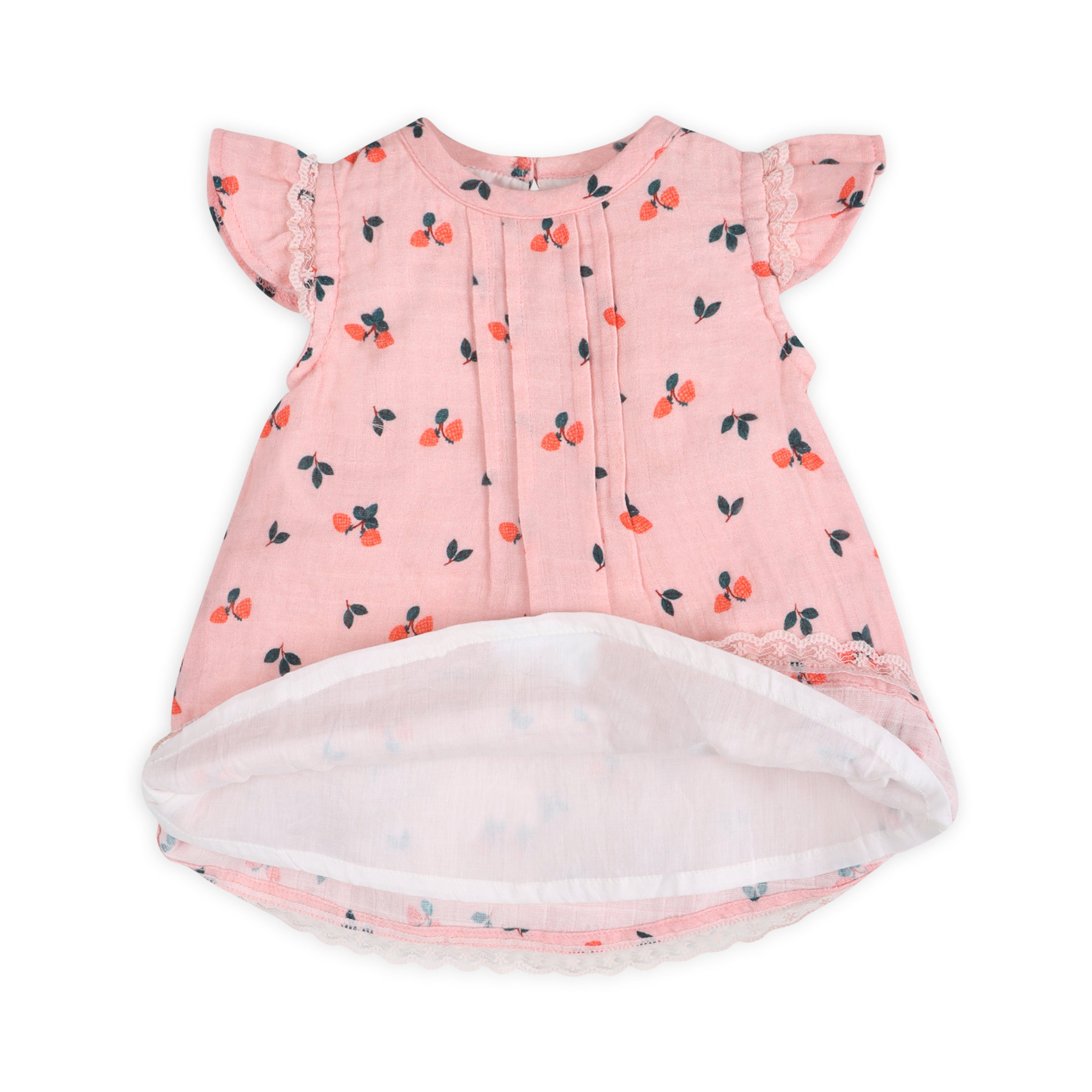 Strawberry Baby Dress Layer (Organic Muslin)
