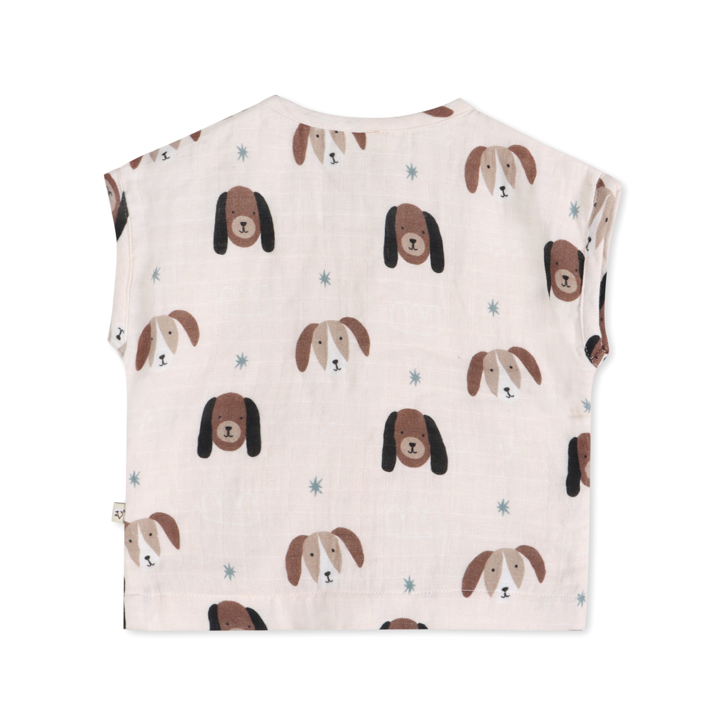 Doggies Baby Top Back (Organic Muslin)