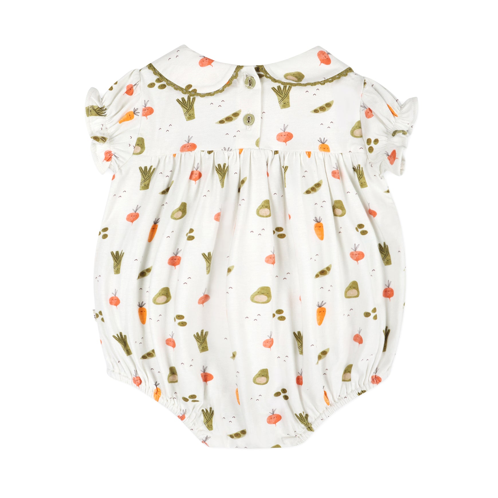 Veggies Baby Bubble Romper Back (Organic Jersey)