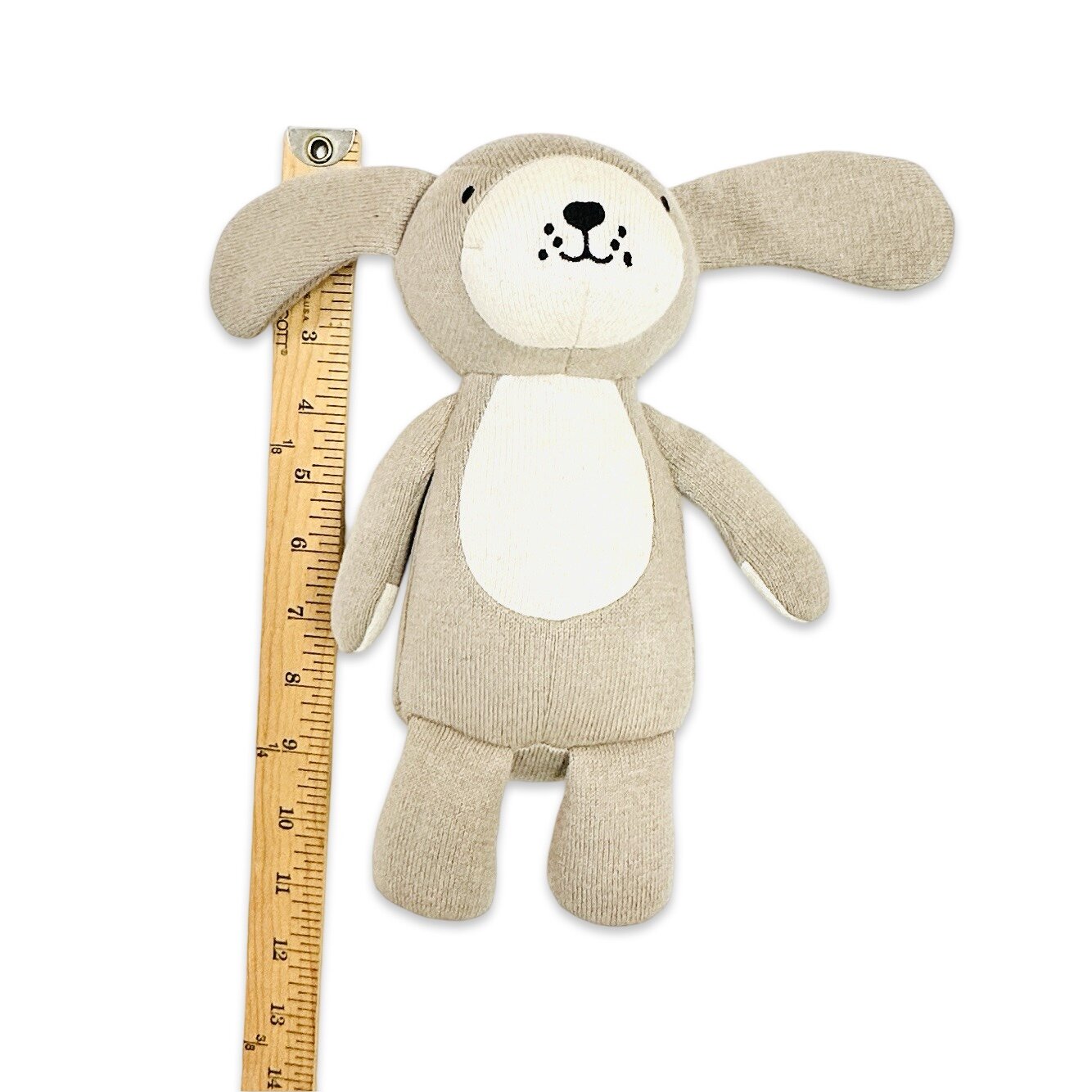 Rocky Lil Dog Knit Stuffed Animal Soft Baby Toy (Organic Cotton)