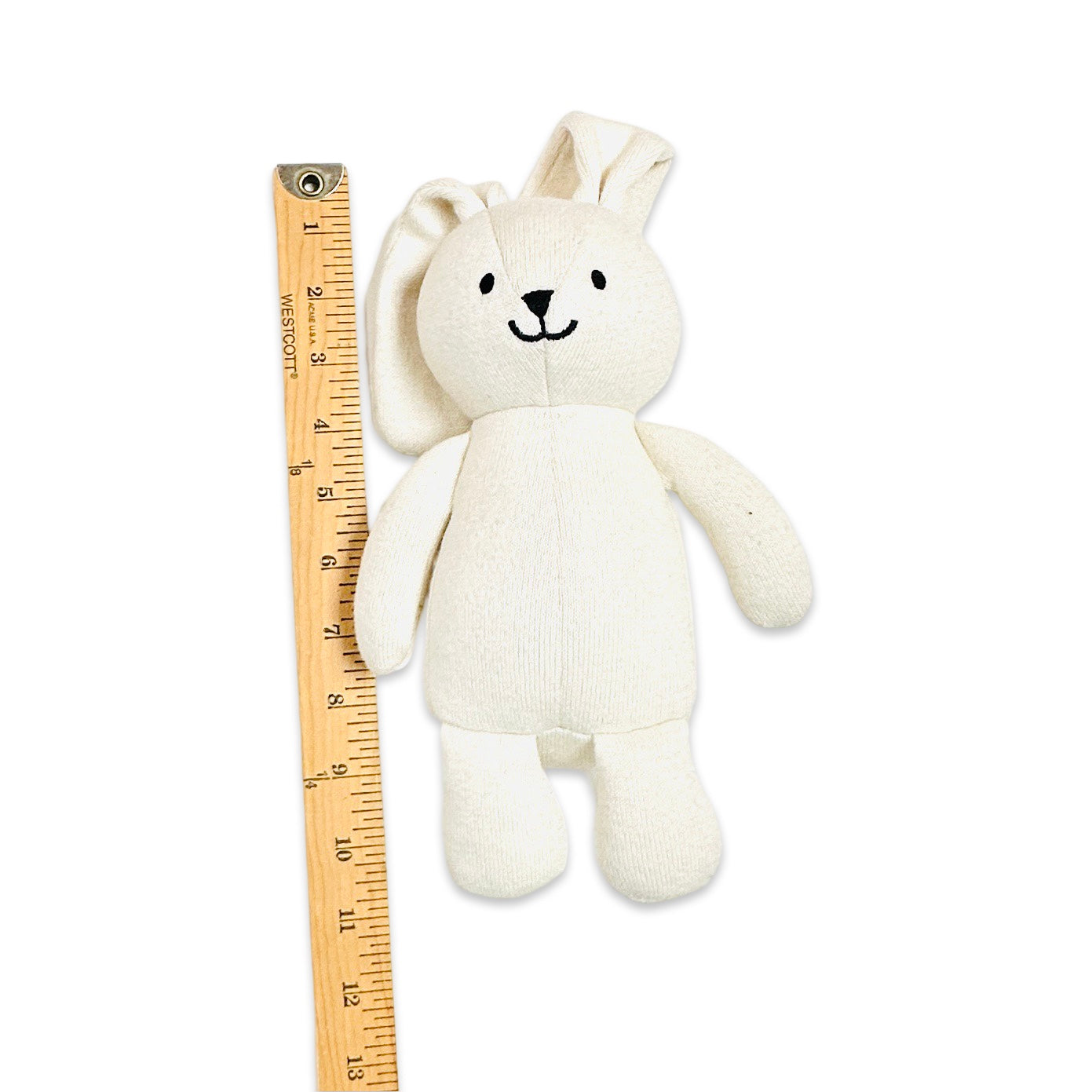Jojo Lil Bunny Knit Stuffed Animal Soft Baby Toy (Organic Cotton)
